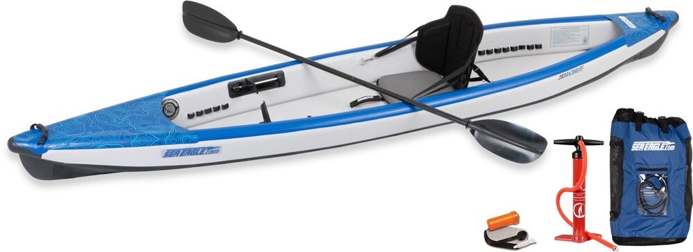 Sea Eagle 393rl Razorlite Pro Carbon Solo Package Inflatable Kayak Canoe