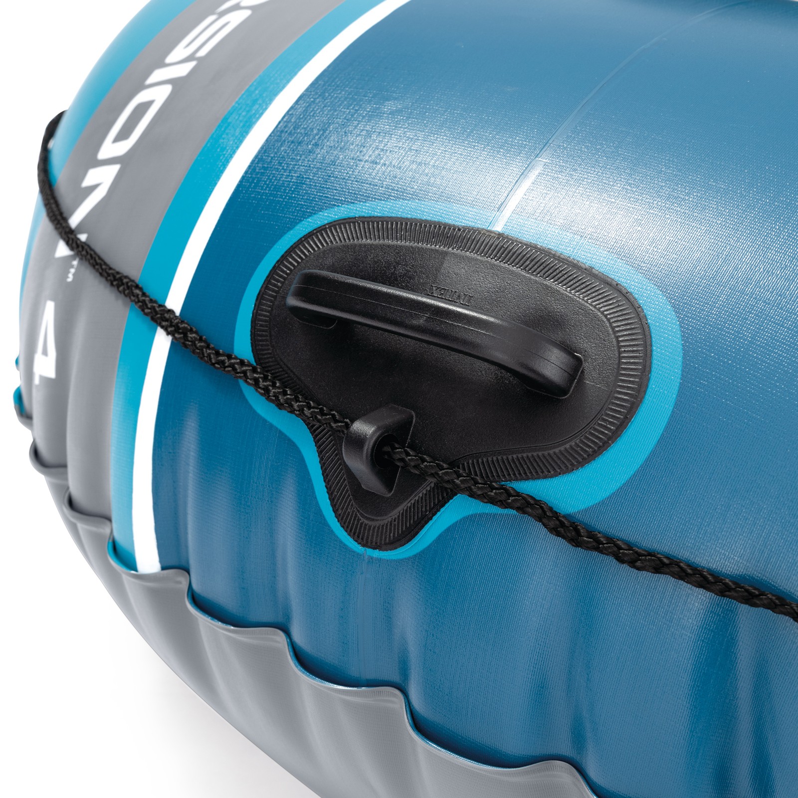 INTEX 66324EP Excursion 4 Inflatable Boat Set with 54″ Oars, Pump, & Rod Holders