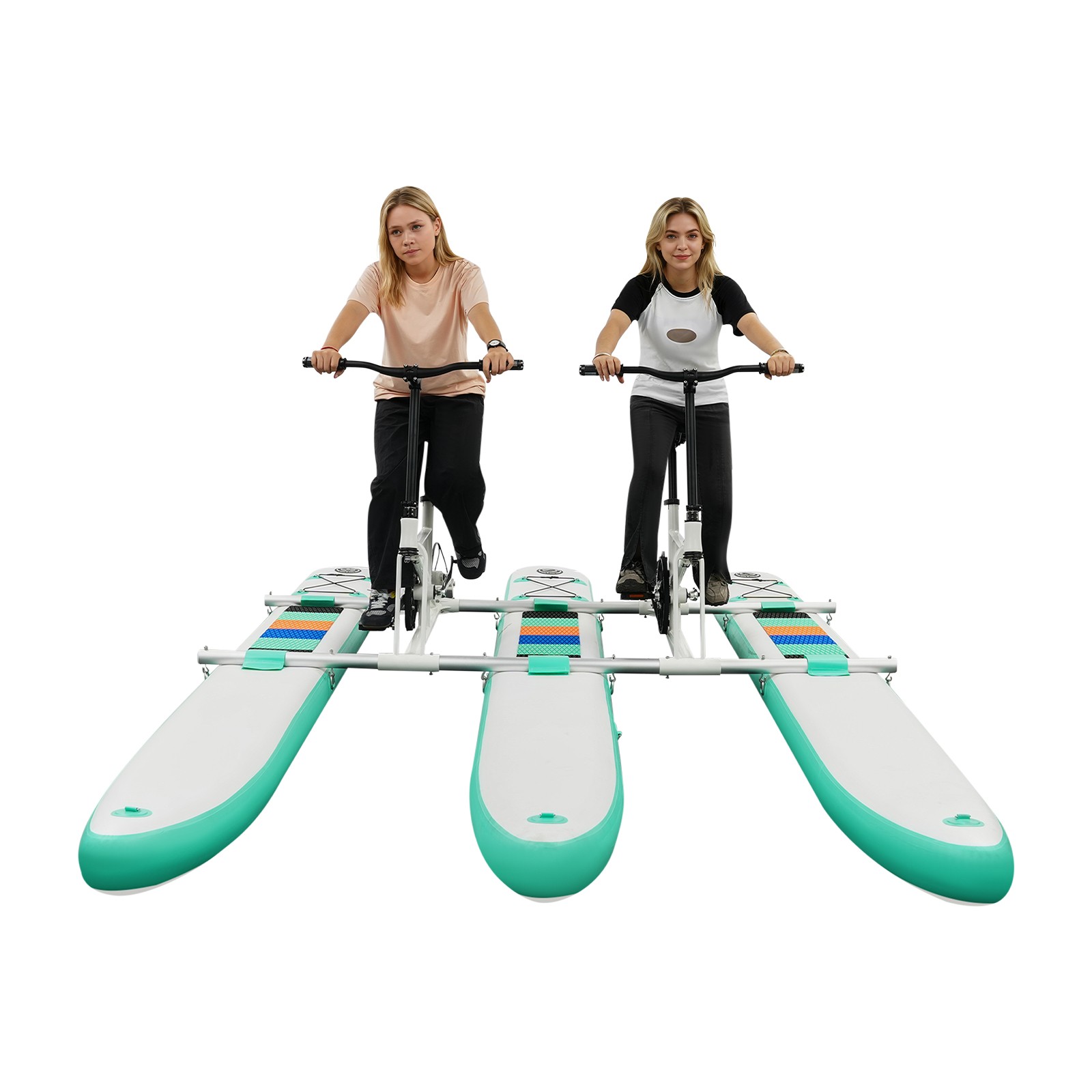 Inflatable pedal boat inflatable water bike water bike for 2 people for Lake/Sea