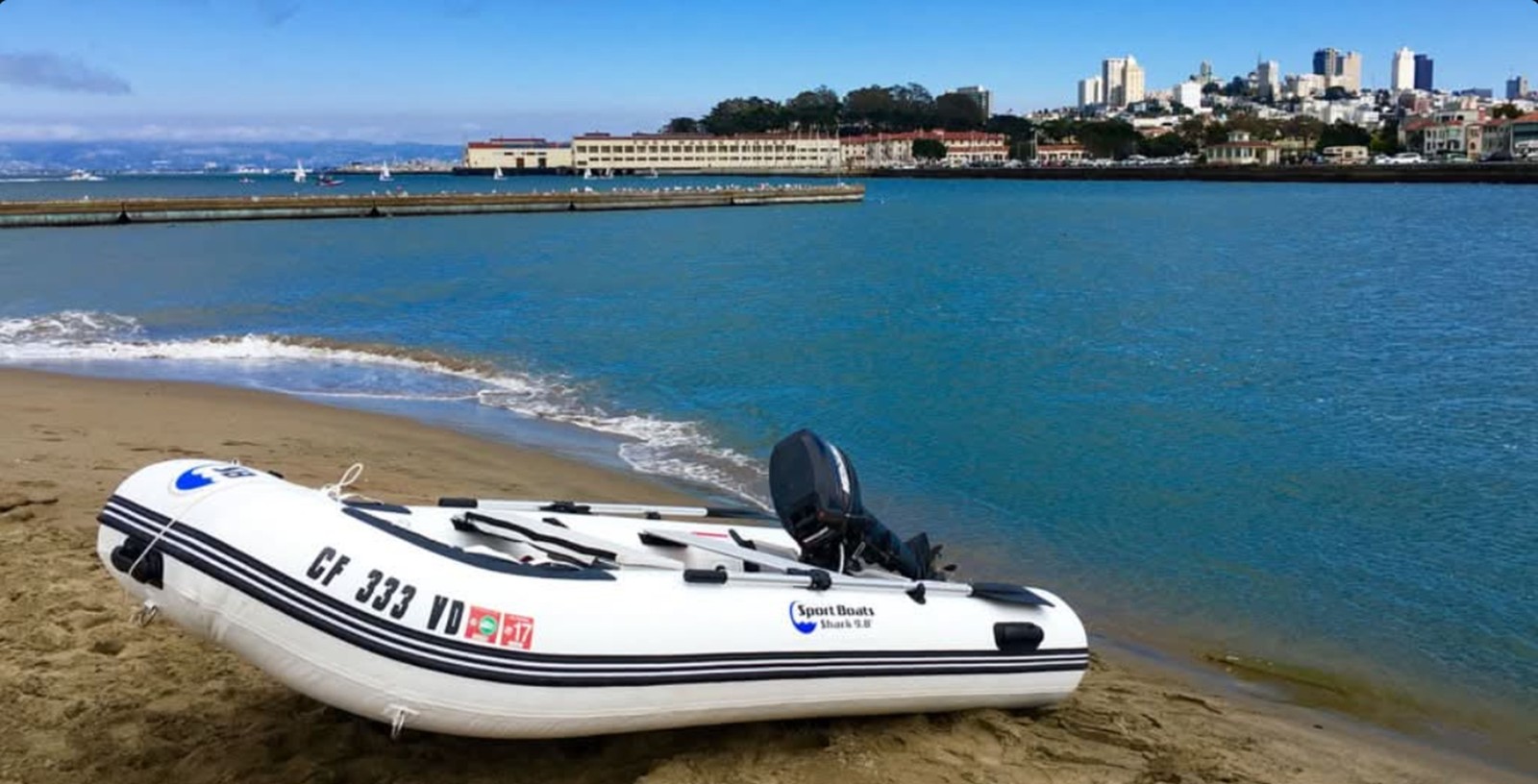 Island Hopper White Marlin 9.8′ Air Floor Inflatable Sport Boat