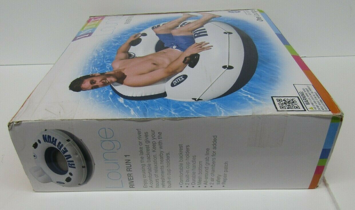 Intex River Run 1 Lounge Inflatable Float Water Tube Raft Lake Pool