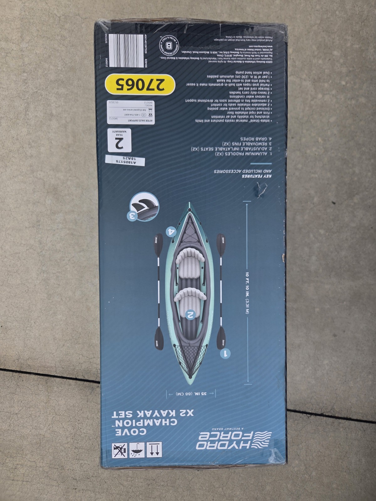 Bestway Hydro Force Cove Champion X2 Inflatable Kayak Set Model 27065