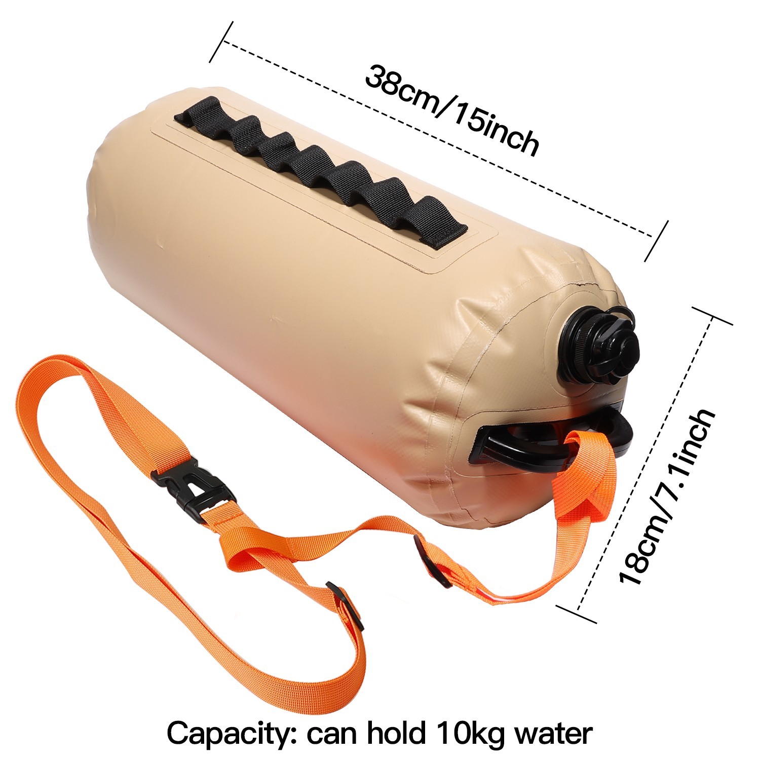 Swimming Buoy for Open Water PVC Durable Float Waterproof Bag Water Storage Sack