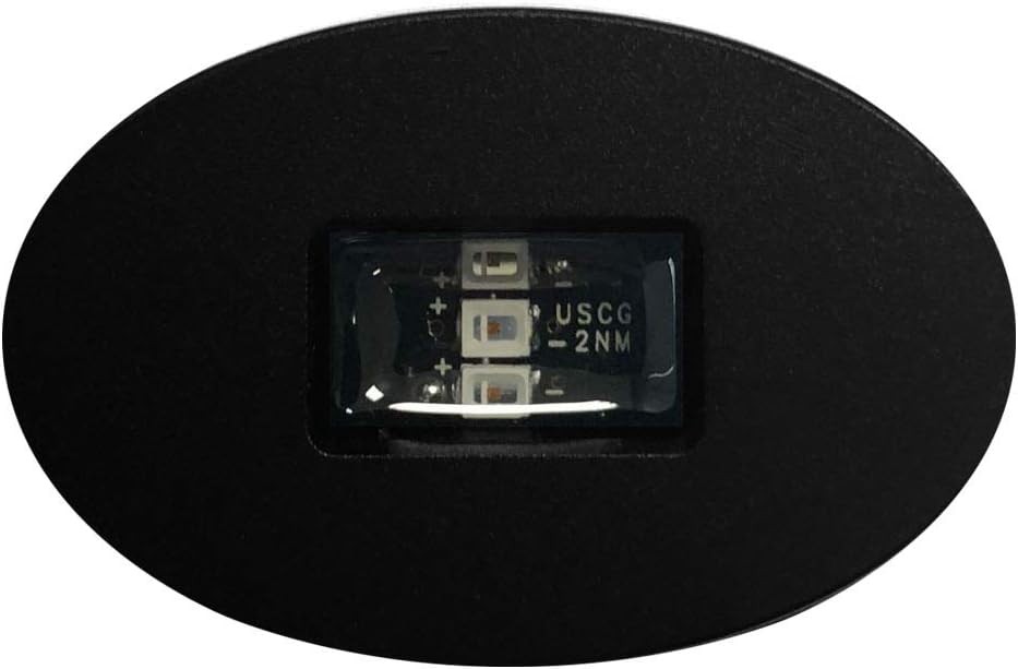 2 Mile LED Boat Navigation Lights Flush Mount Red Green