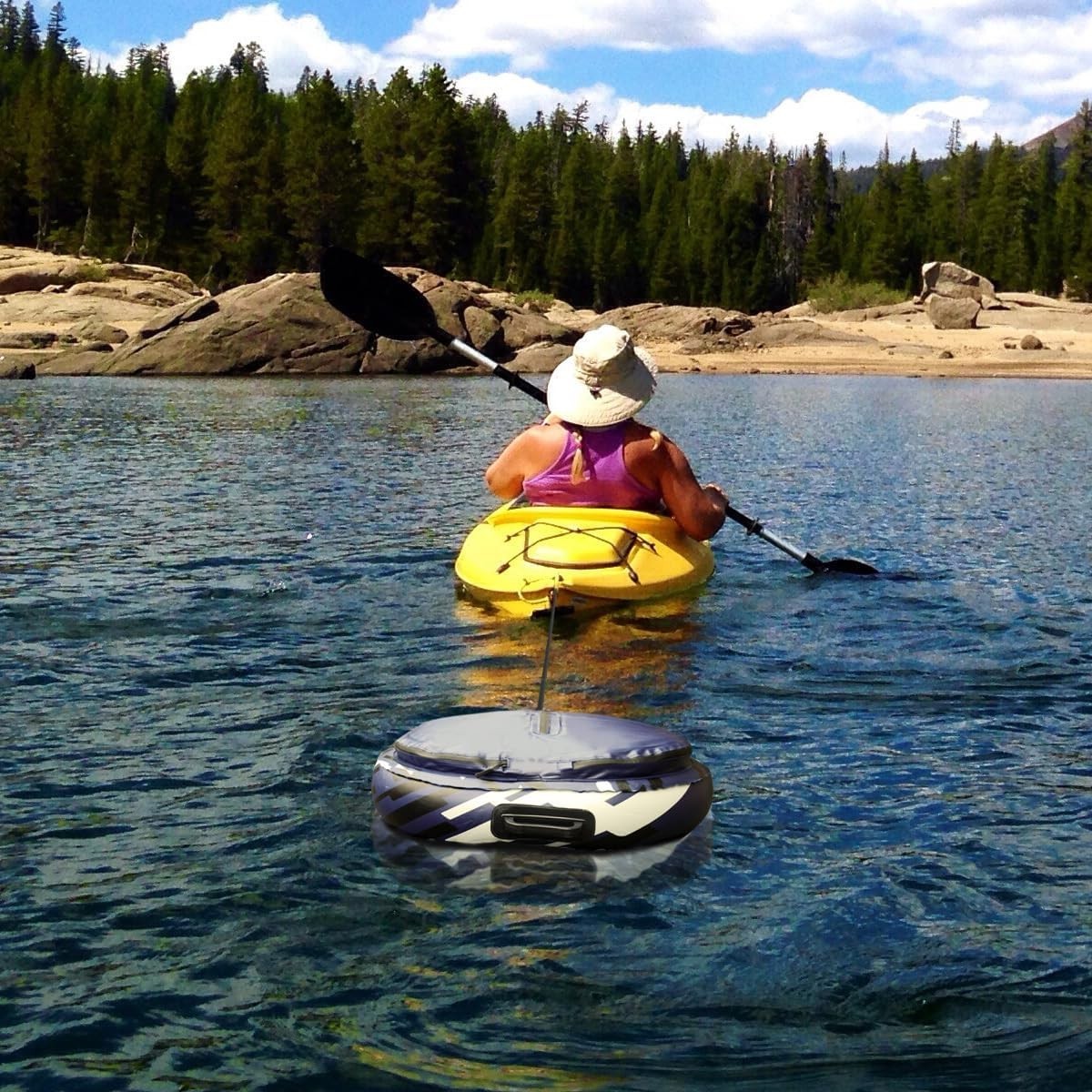 Adventure-30 Kayak River Cooler with Tow Rope, Insulated Heavy Duty PVC, Floatin