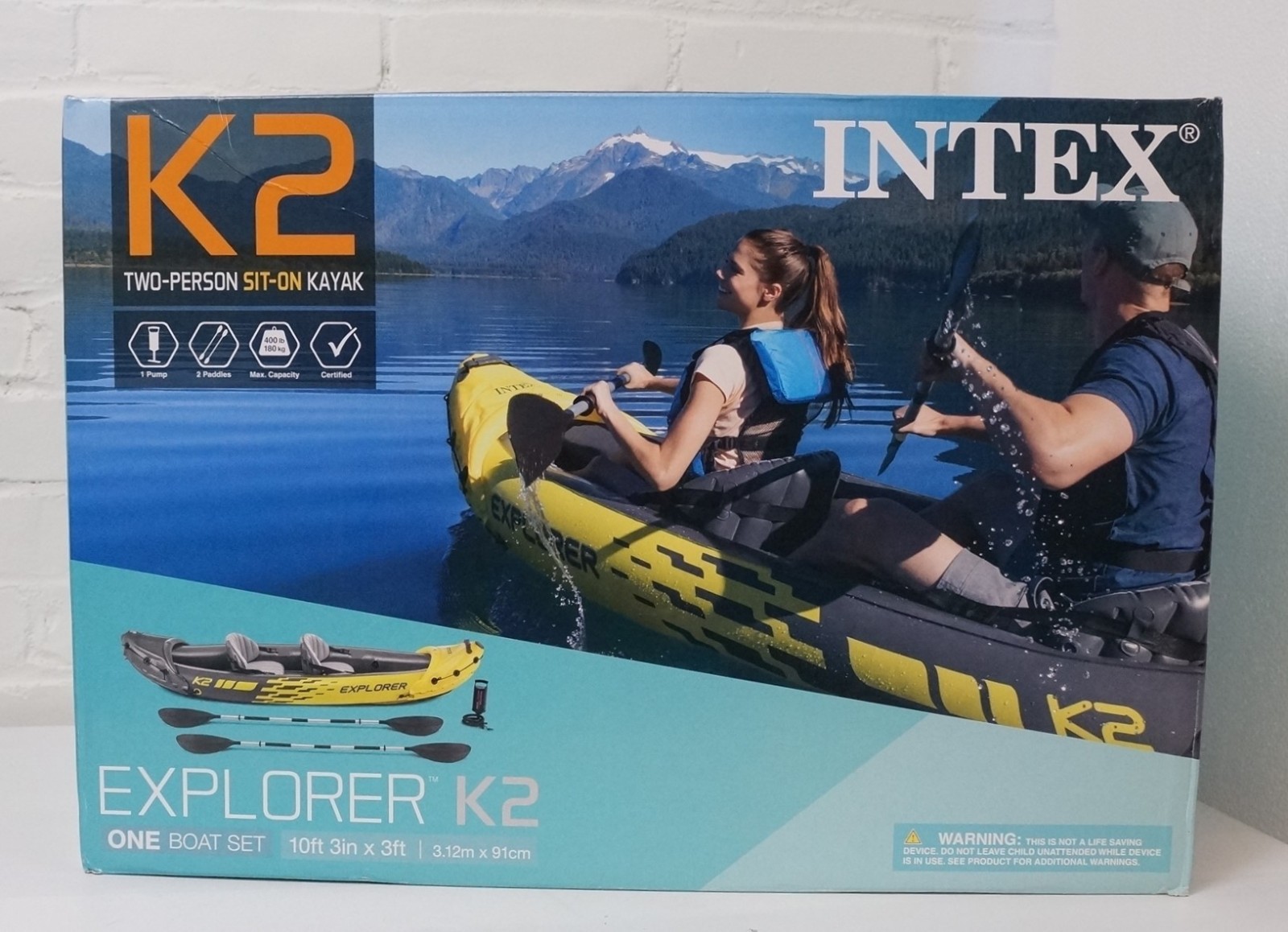 Intex Explorer K2 Inflatable Kayak – 2 Person