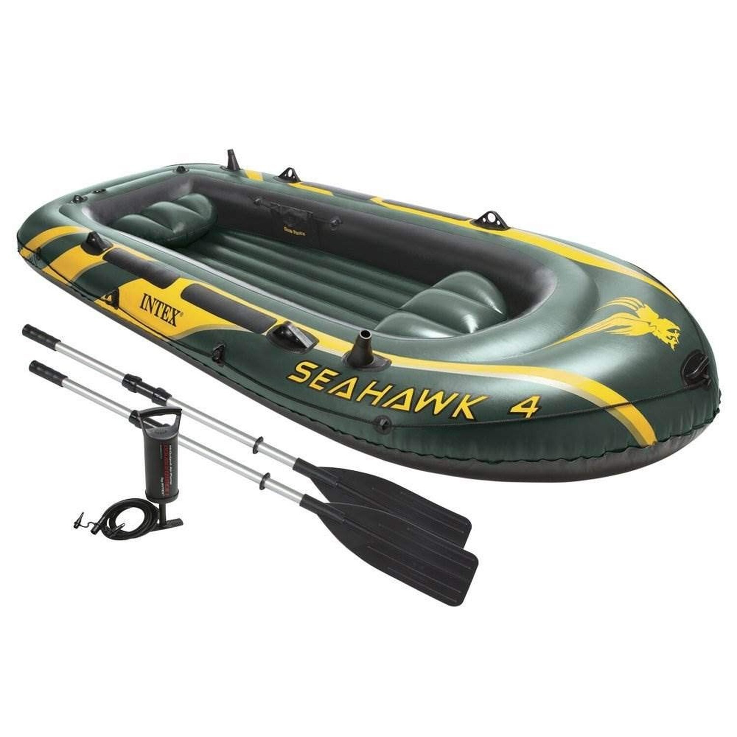 INTEX Seahawk Inflatable Boat Series: Includes Deluxe Aluminum Oars and High-…