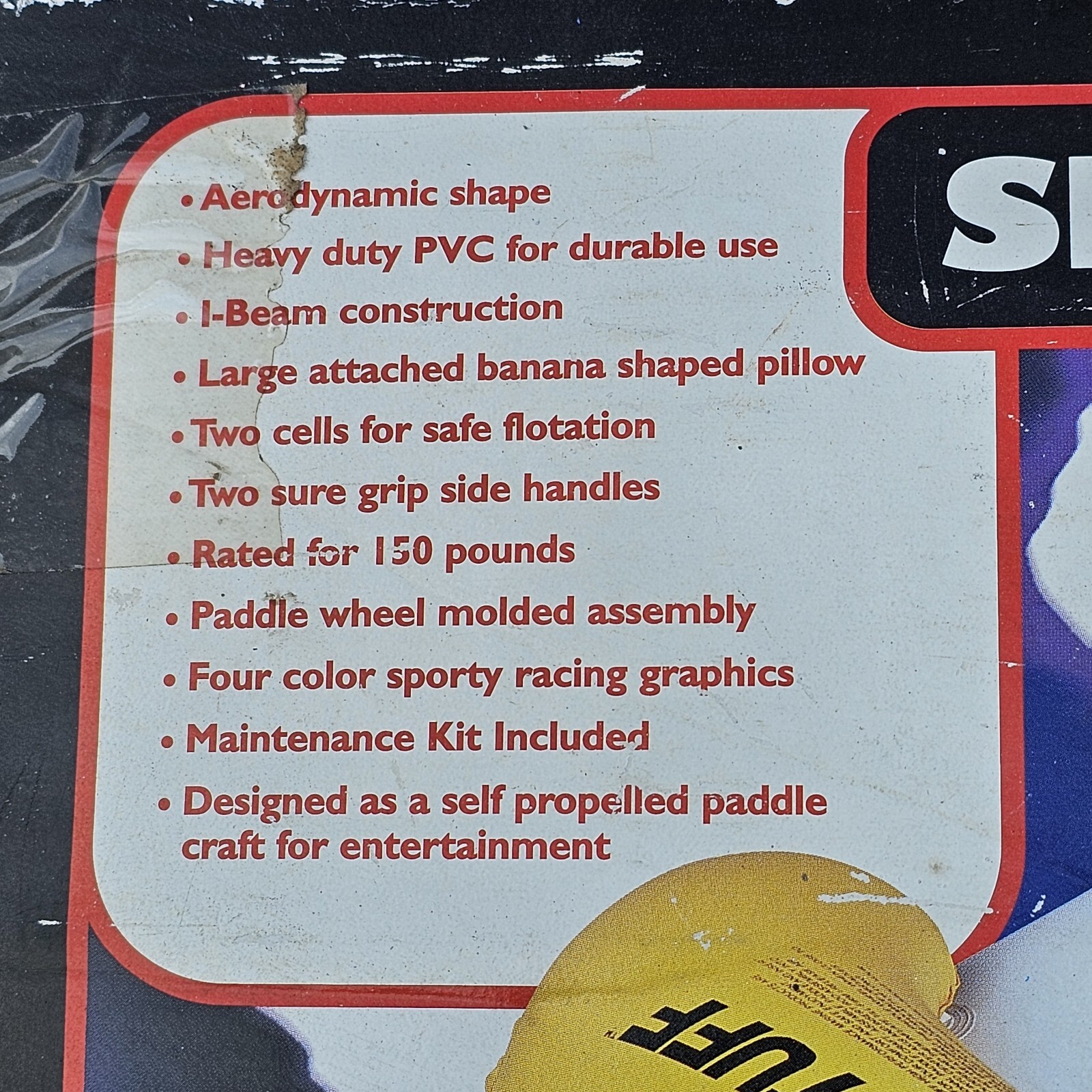 SPORTS-STUFF Kaboom XK Self Propelled Paddle Craft Inflatable Raft Float