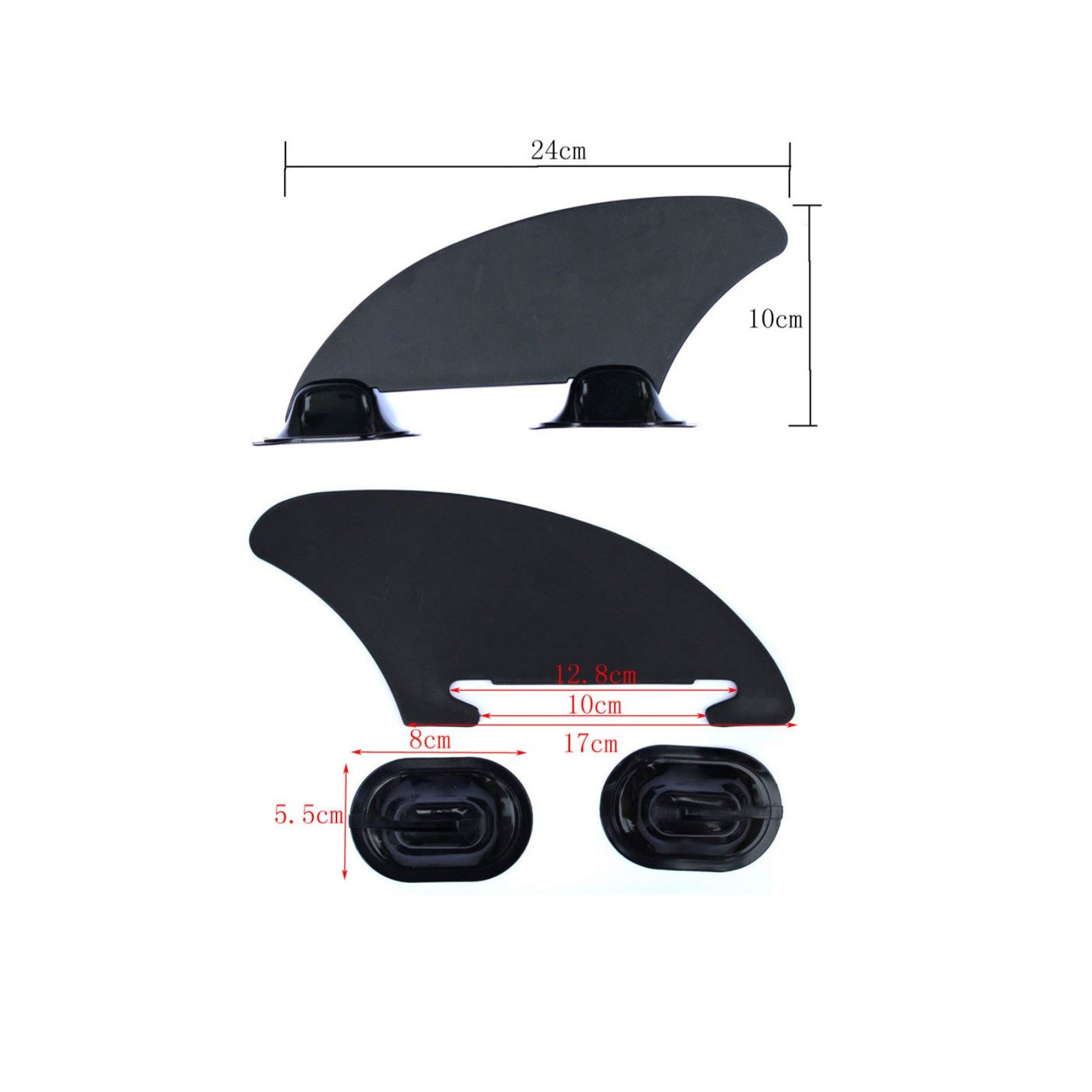 Inflatable Kayak Side Fin Lightweight Surfboard Tracking Skeg