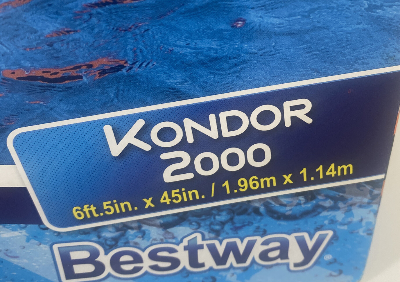 H2o Go Bestway Inflatable Boat Kondor 2000 6ft 5in. X 45in. Built In Oar Locks