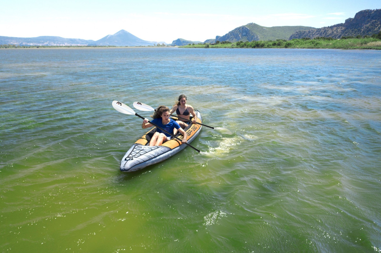 Aqua Marina 12’10» Memba-390 Touring Inflatable Kayak, 2-person, w/ paddles