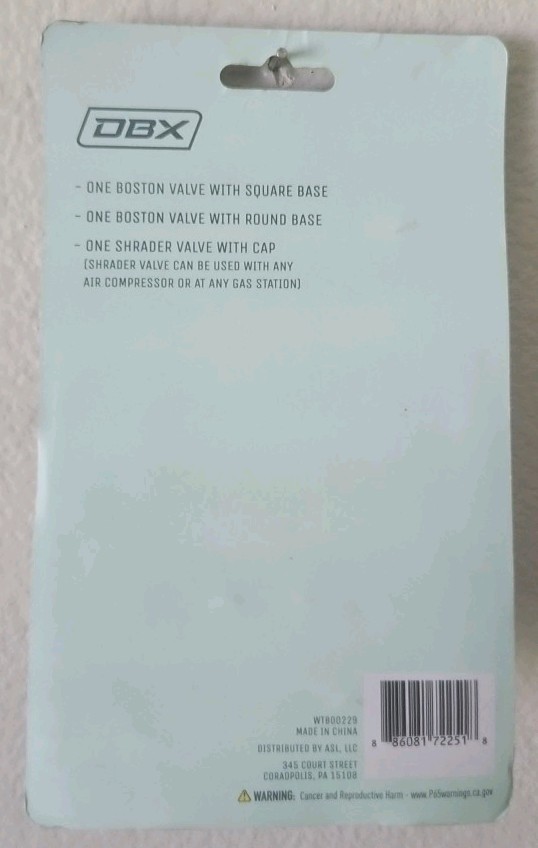 DBX 3-in-1 Multi Valve Kit Boston Valve Square & Round Base Shredder Valve #Z17