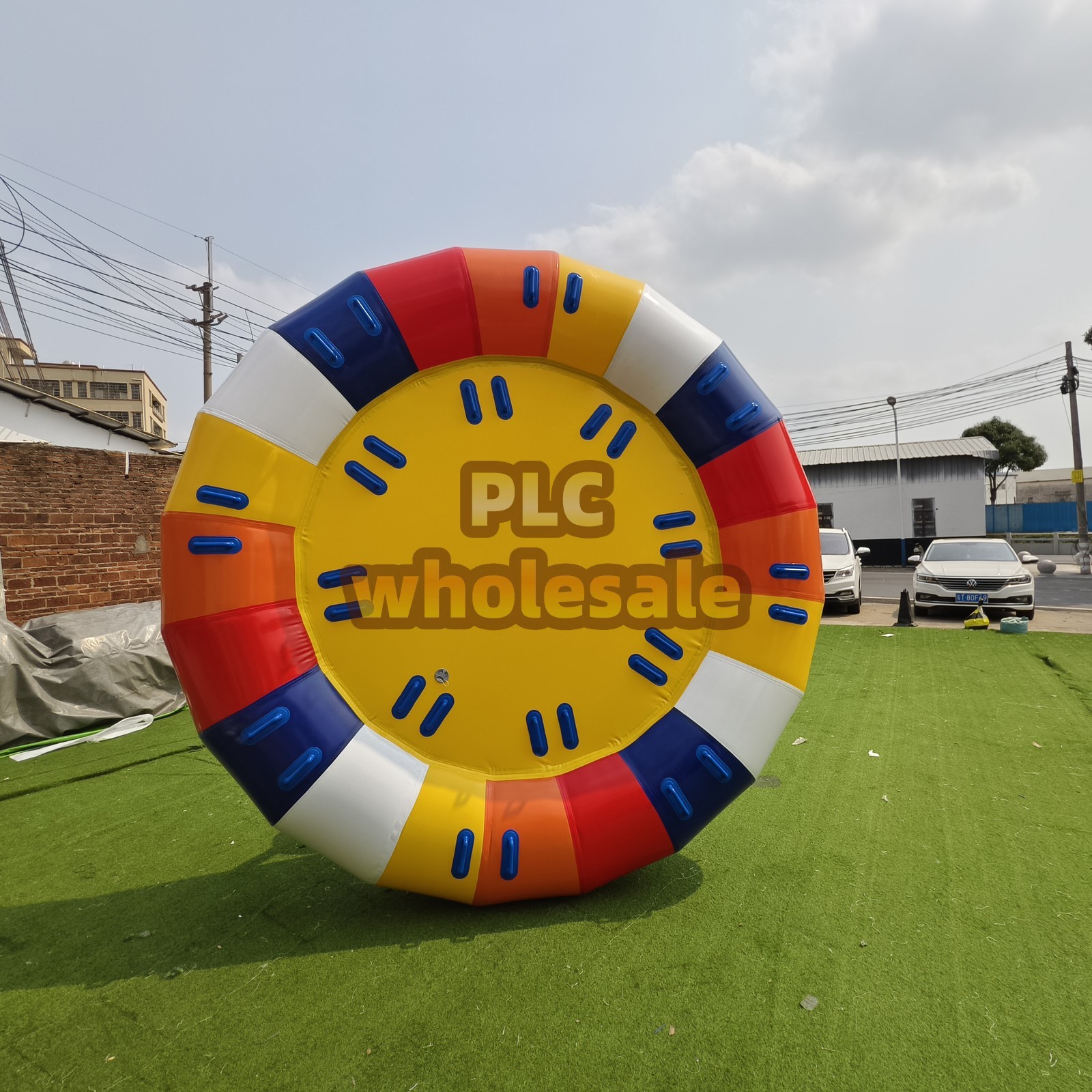 1PC HOT 10ft Inflatable Spinning UFO Disco Boat Towable Tube for Water Games