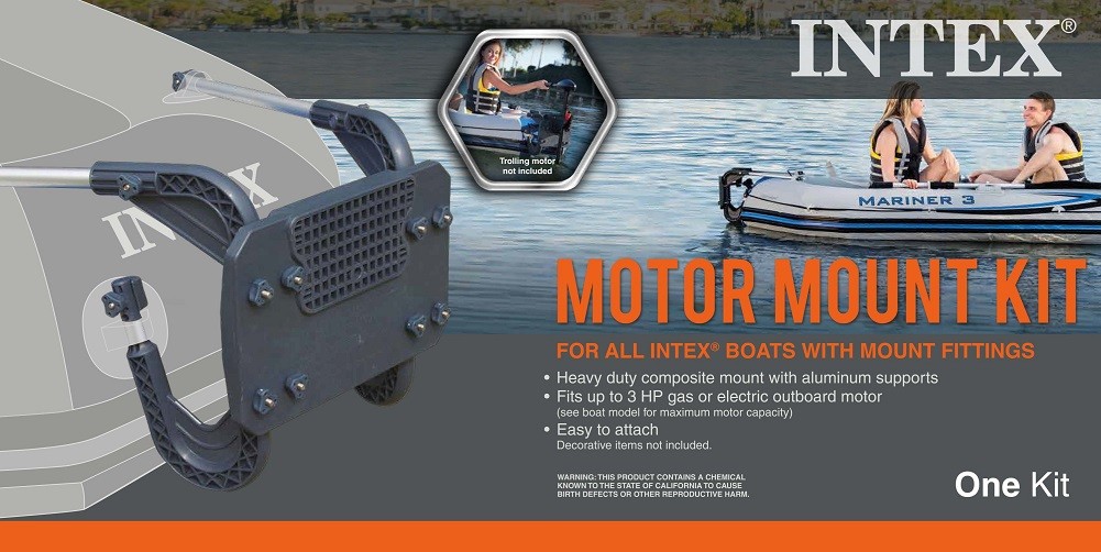 Intex 68624 Trolling Motor Mount Kit for Intex Inflatable Boats