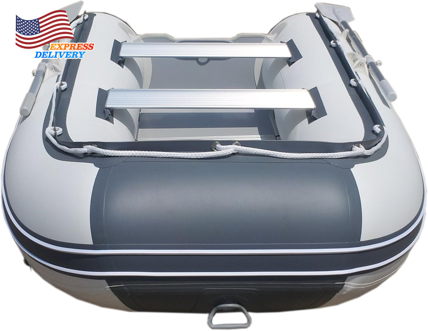 8Ft Dana Inflatable Sport Tender Dinghy Boat 3 Person 10 Horsepower White/Gray