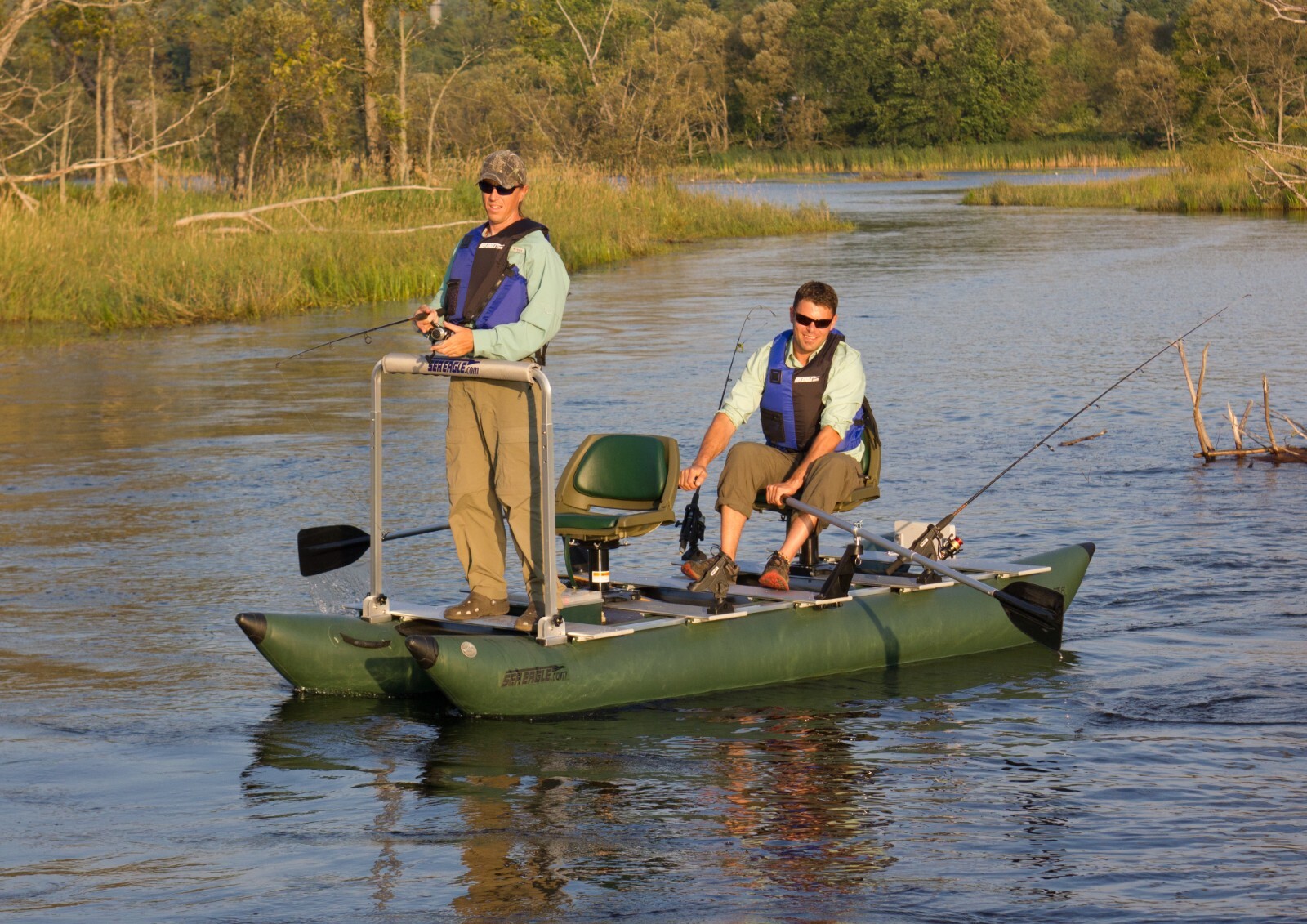 Sea Eagle 375fc FoldCat 2 Man Inflatable Fishing Boat – FREE S&H, 3 YR WARRANTY