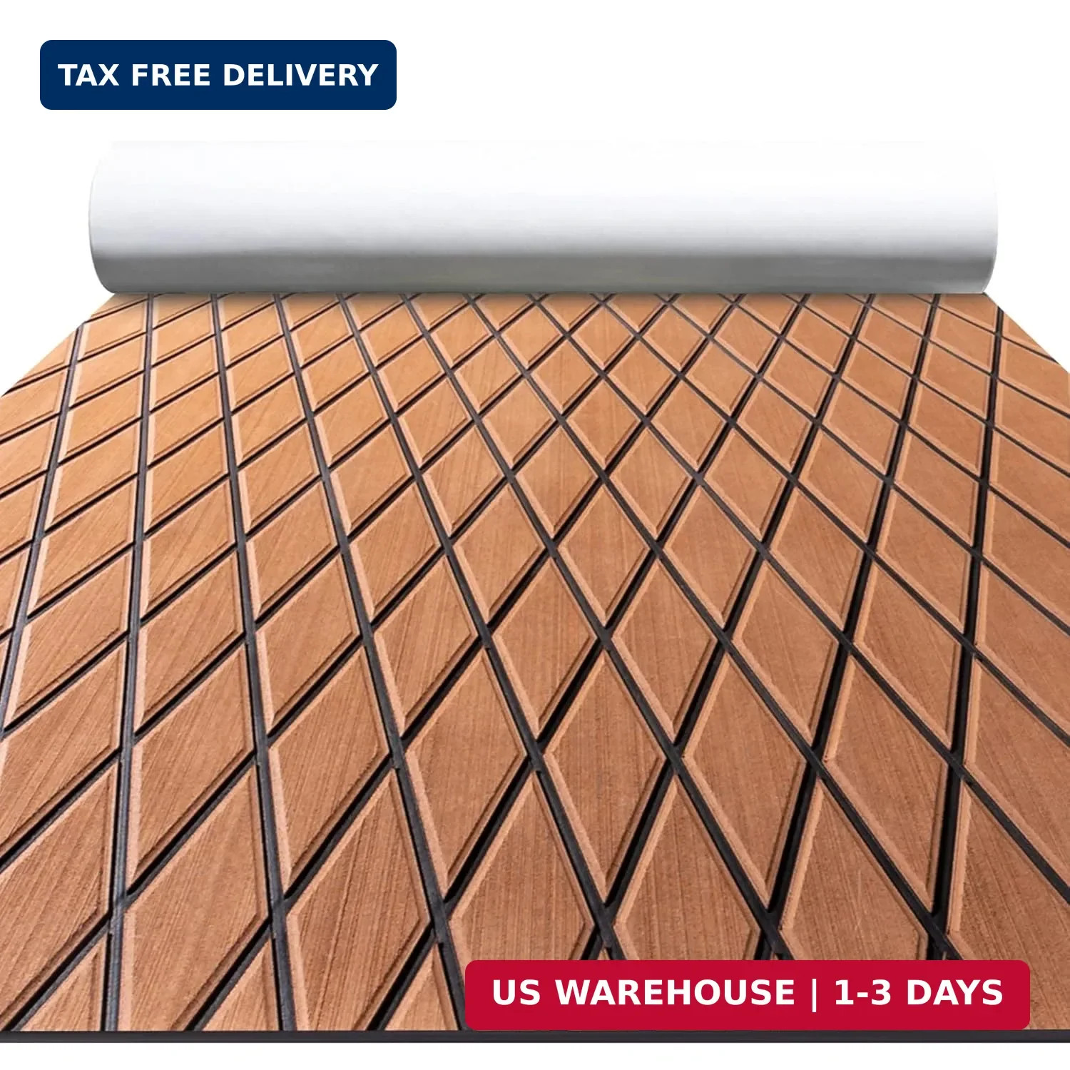 Boat Flooring EVA Foam Boat Decking Faux Teak Marine Sea Deck NonSlip Mat for…