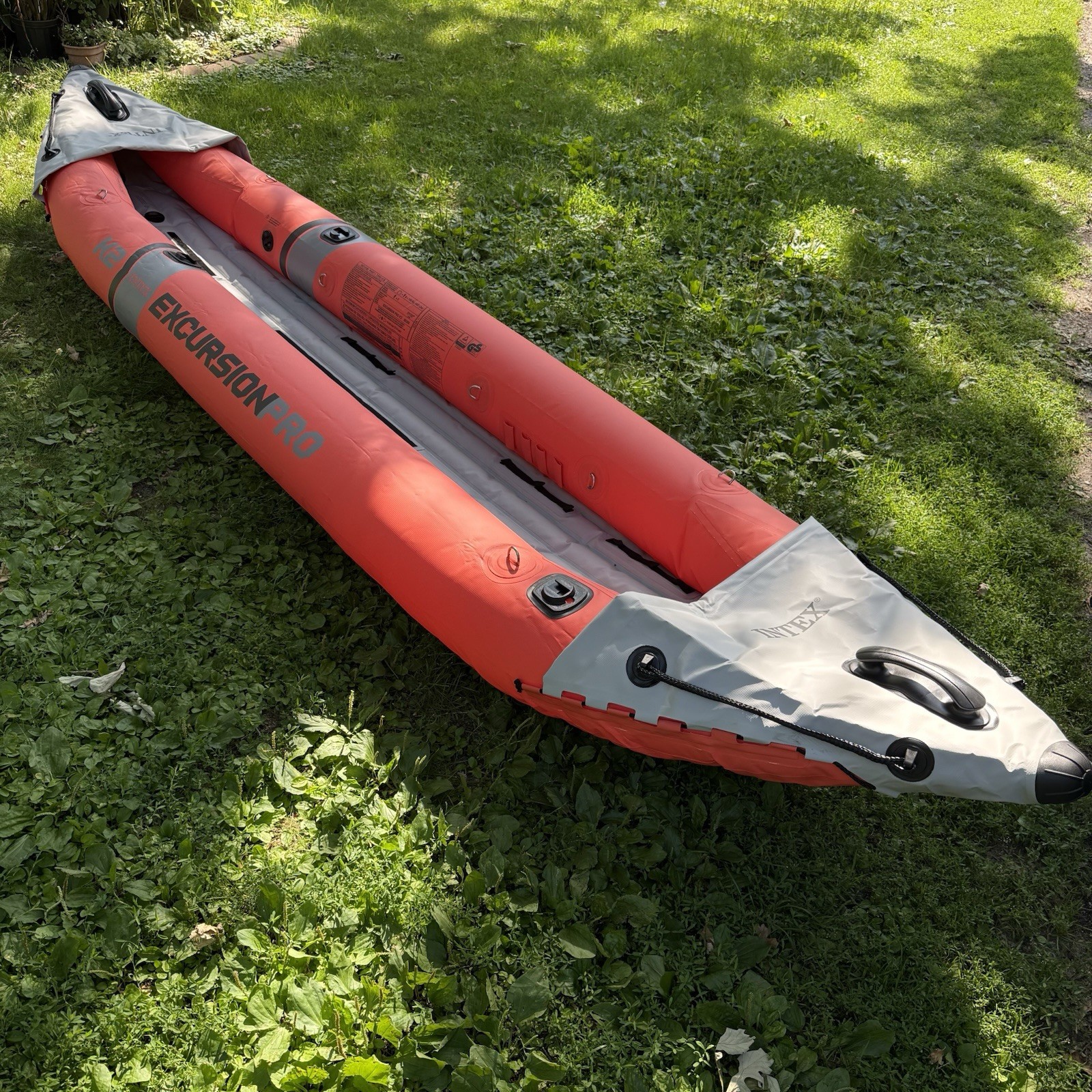 Intex Excursion Pro K2 Inflatable Kayak 2-Person Fishing Boat Orange – Hull Only