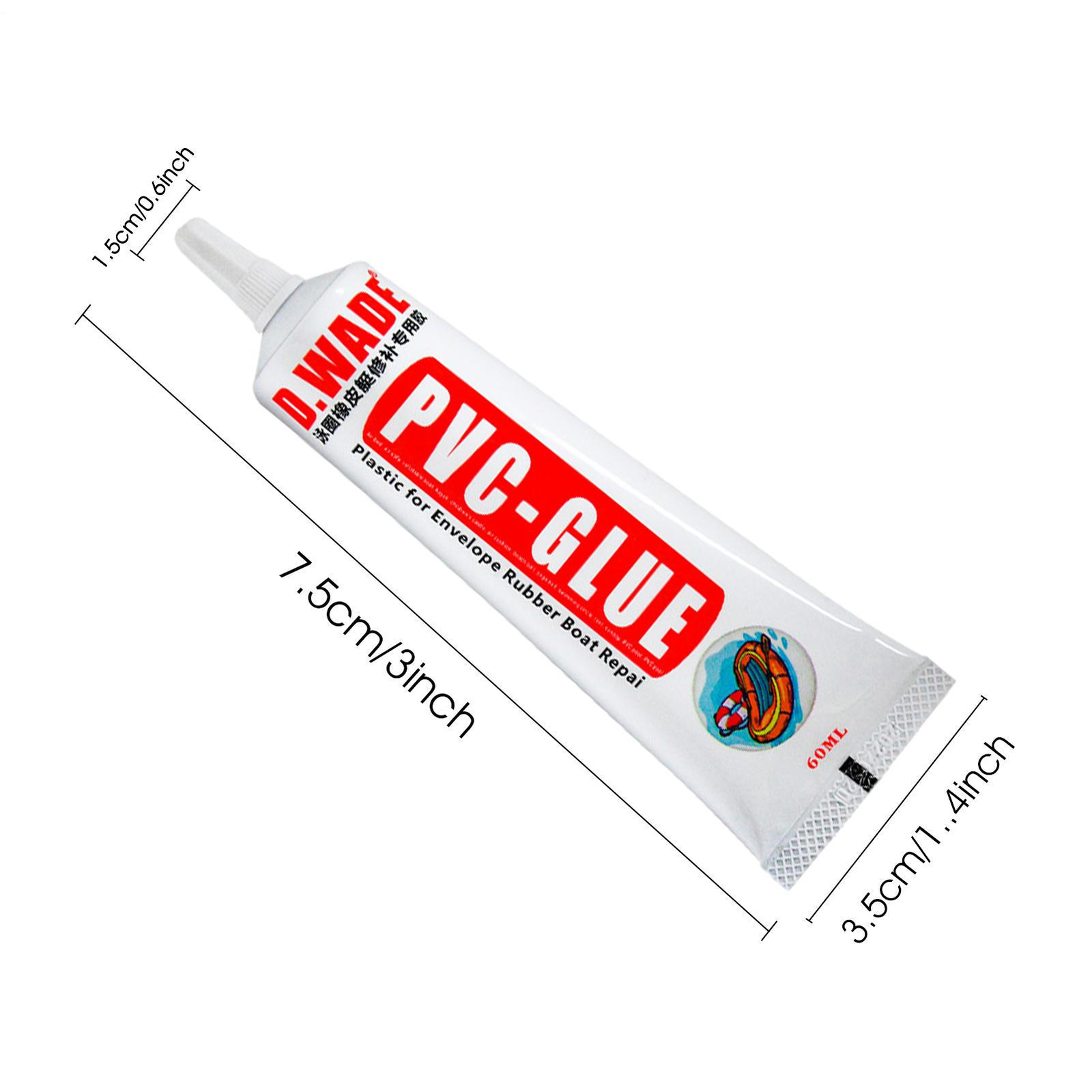 60g PVC Adhesive Inflatable Repair Glue Inflatable Boats Kayak Swim Ring Repair