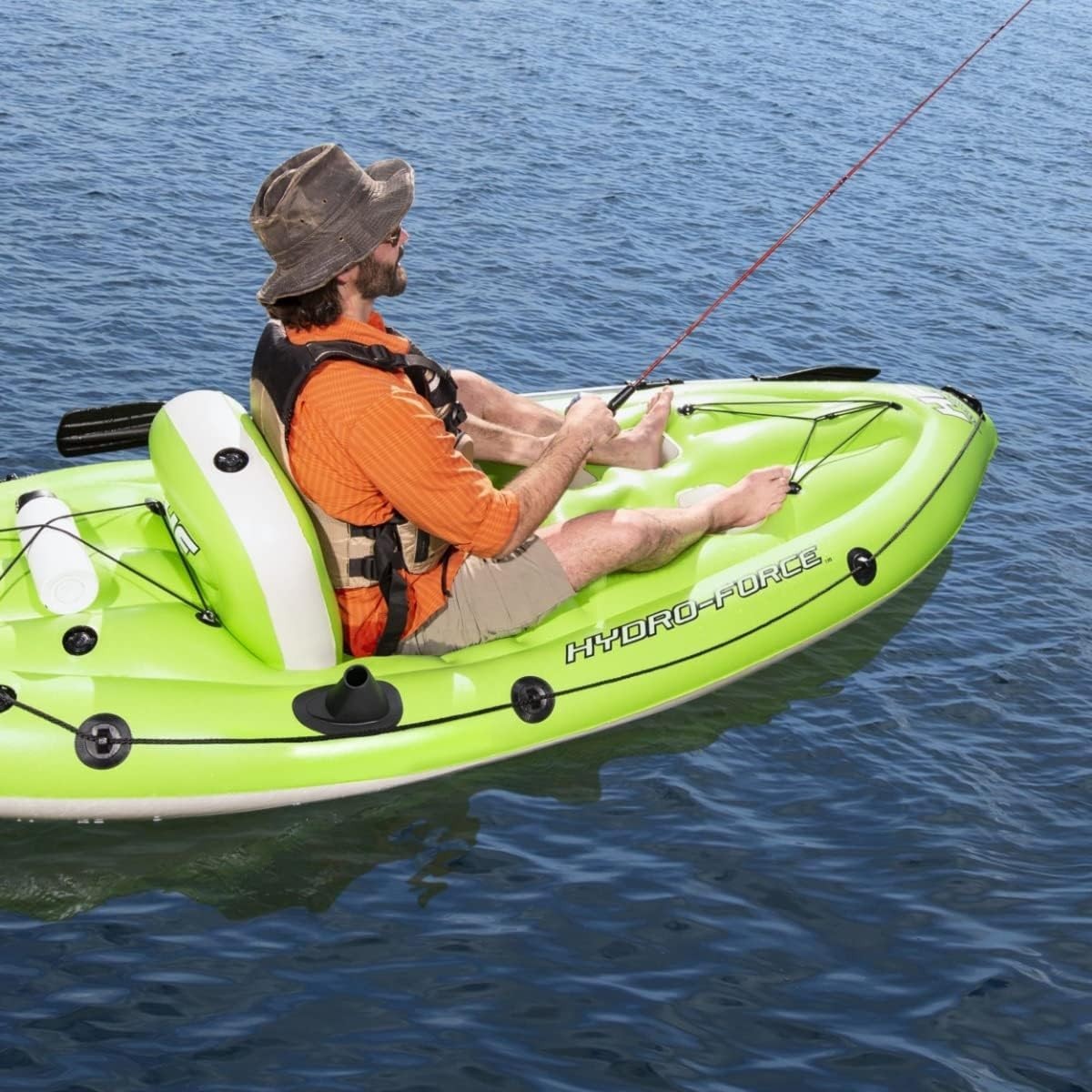 Bestway Hydro-force Inflatable Koracle Fishing kayak Boat Complete Set with Pump