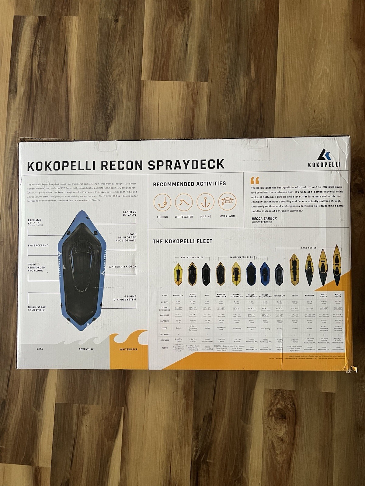 Kokopelli Recon Spraydeck Whitewater Inflatable Packraft – 90″, Sit-In $1,149