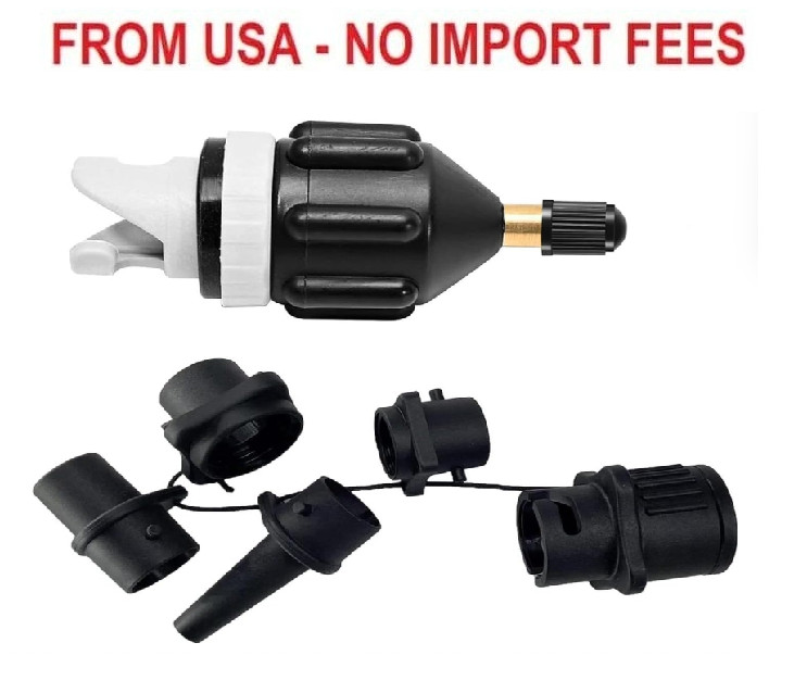 Inflatable Boat SUP Pump Adapter Kit, Premium Conventional Pump Air Valve Adapte