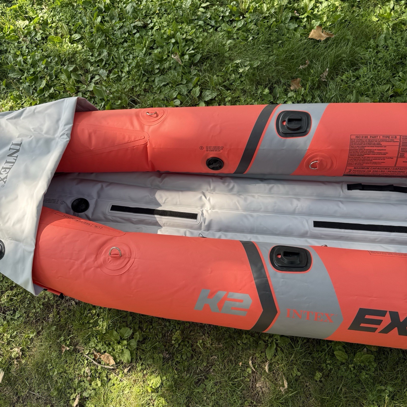 Intex Excursion Pro K2 Inflatable Kayak 2-Person Fishing Boat Orange – Hull Only