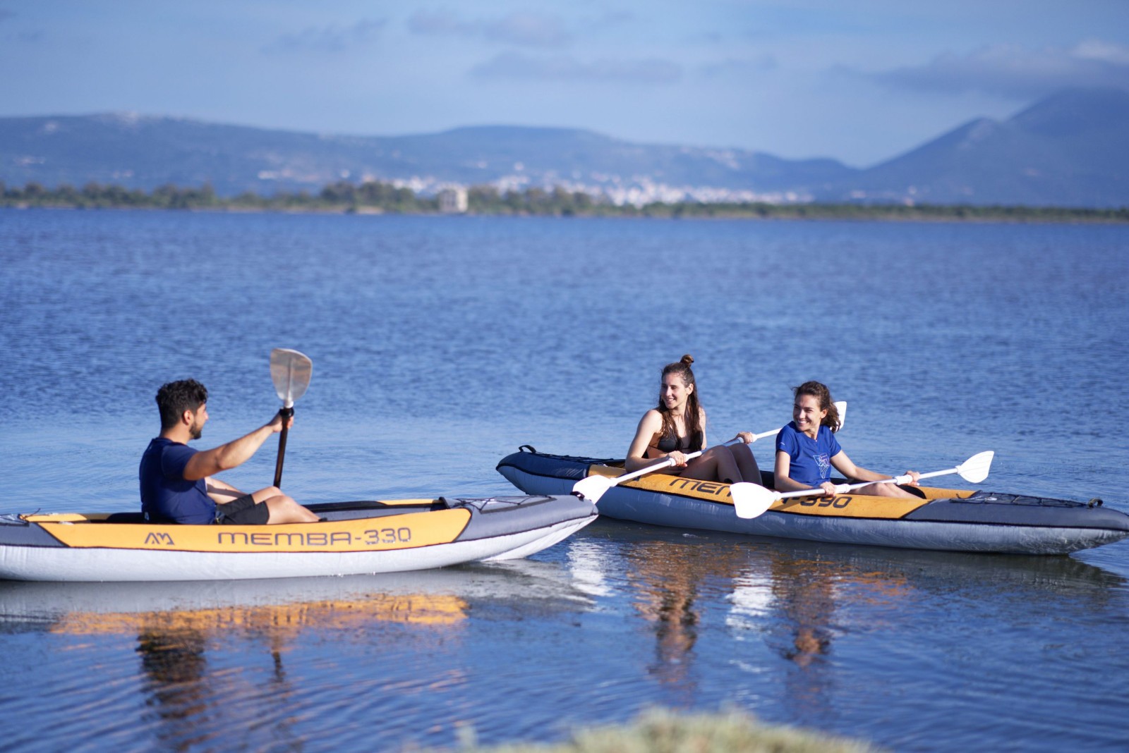 Aqua Marina 12’10» Memba-390 Touring Inflatable Kayak, 2-person, w/ paddles