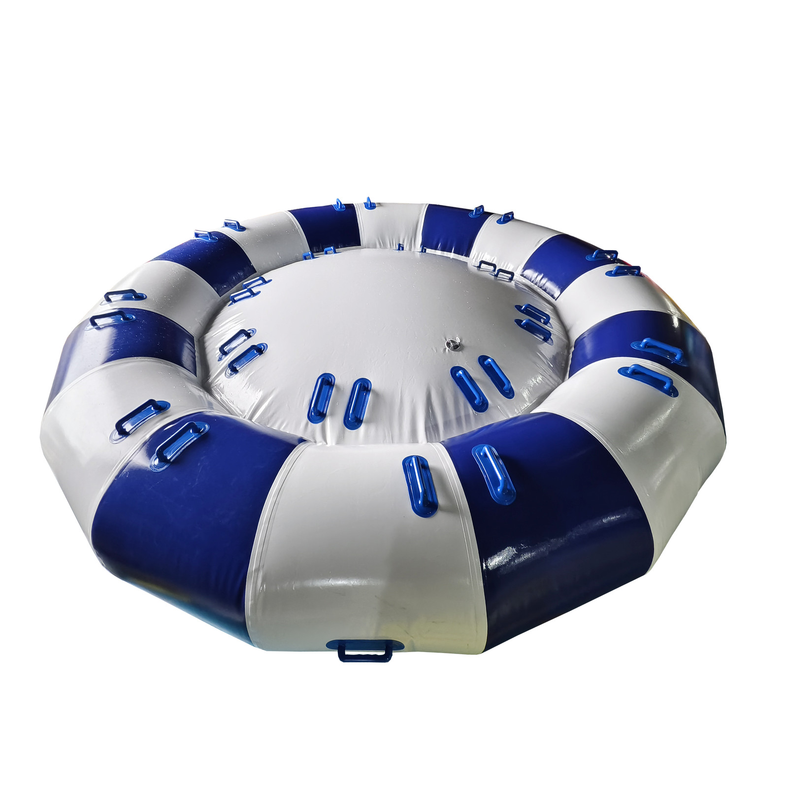 10ft Inflatable Disco Boat Spinning UFO Towable Tube for 6Person Water Fun