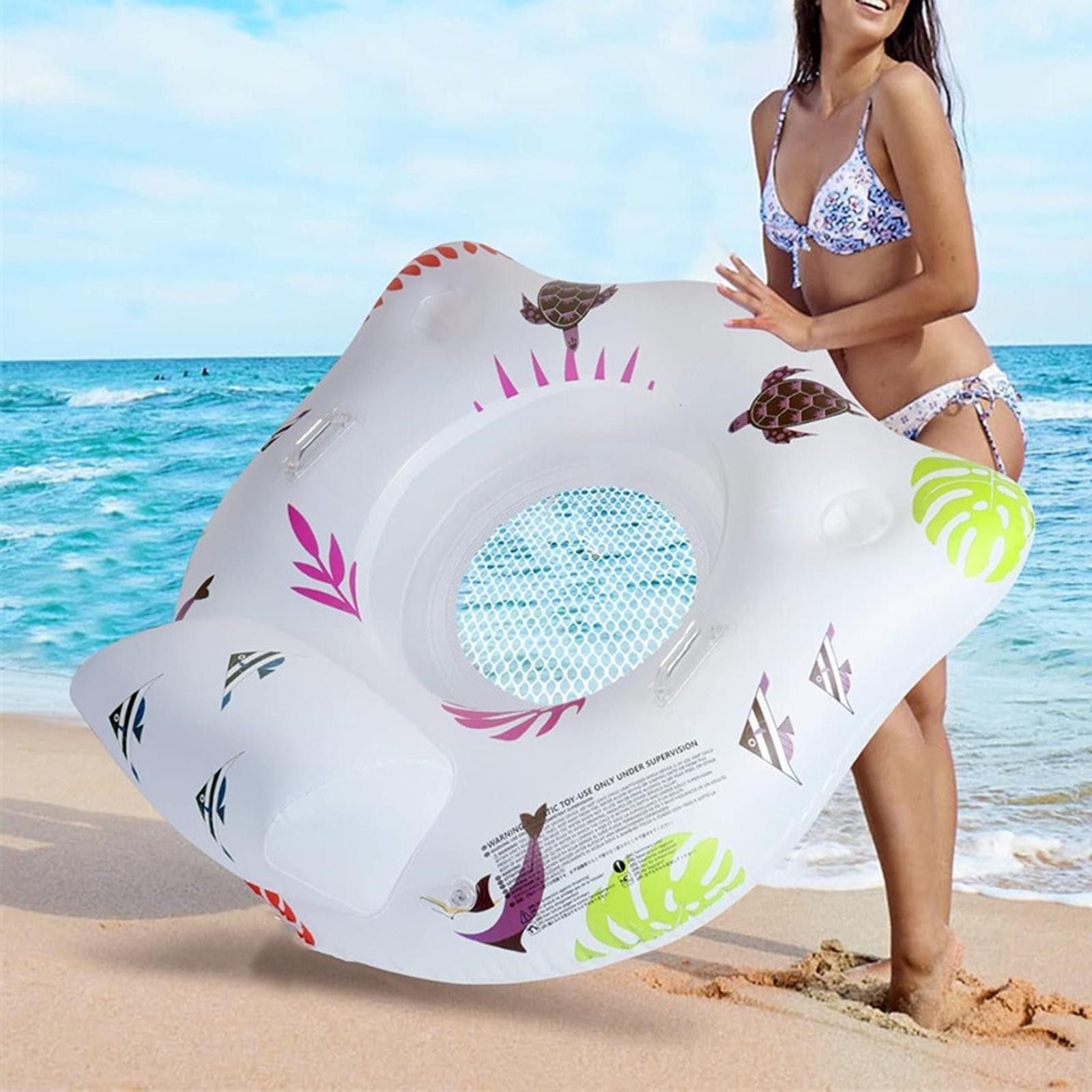 Pool Float Lounge Inflatable Pool Floats with Cup Holder
