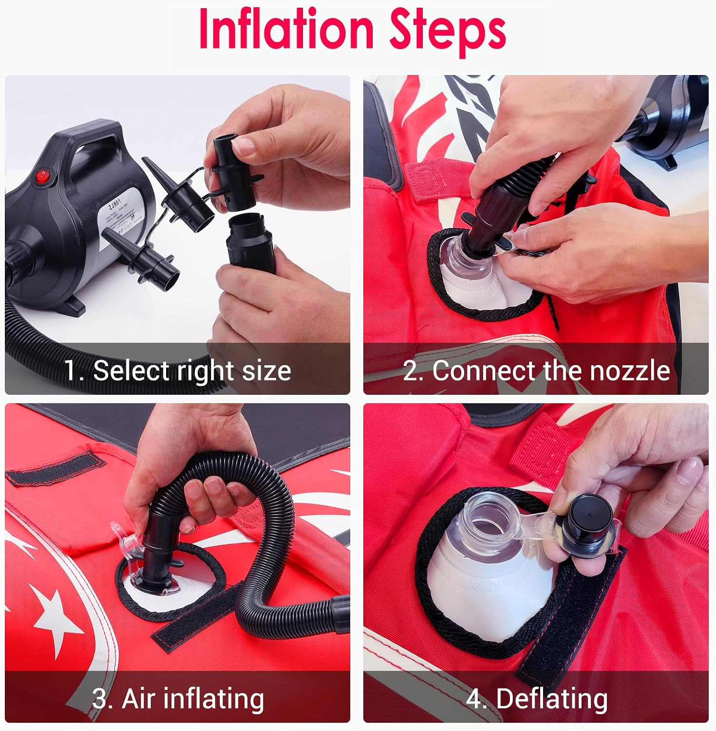 Electric Air Pump 120V for Inflatable Towable Tube/Boat/Air Mattress/Swim Ring/P