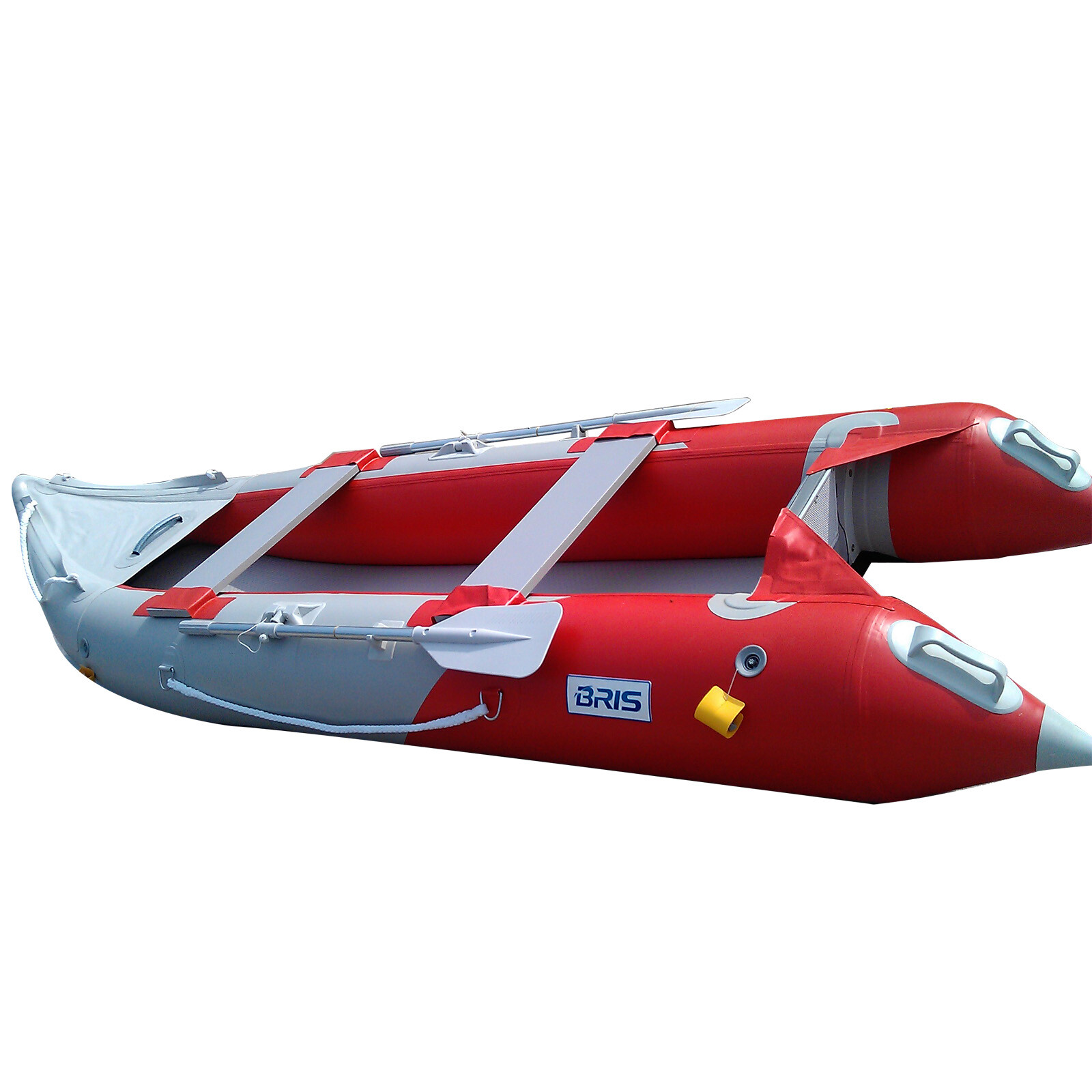BRIS 12ft Inflatable Kayak Fishing Tender Inflatable Canoe Boat With Air Floor