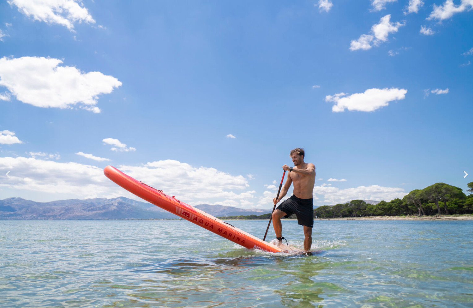 Aqua Marina 12.0′ Monster inflatable stand-up paddleboard with paddle
