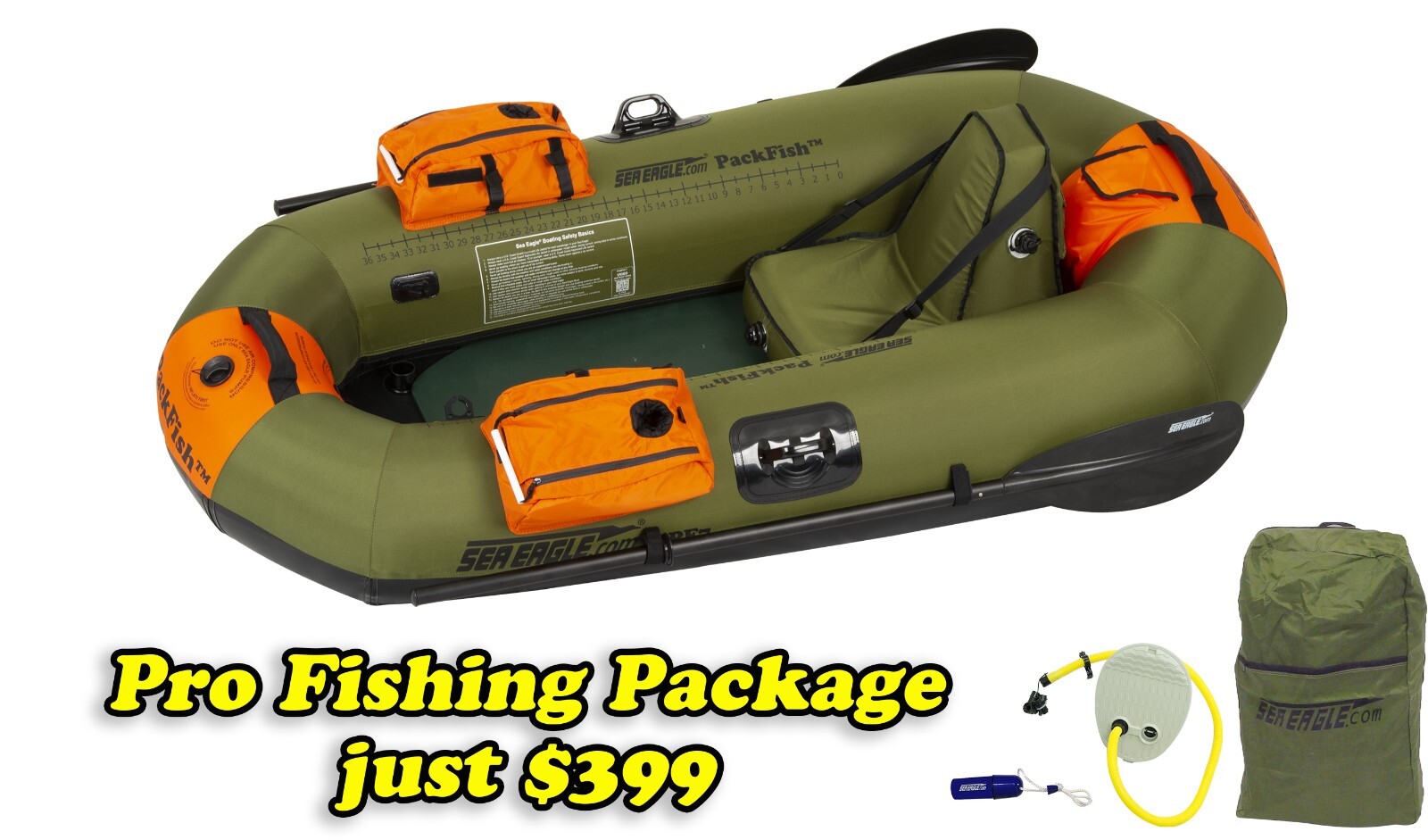 Sea Eagle PackFish7 Lightweight Inflatable Fishing Boat – FREE S&H – just $399