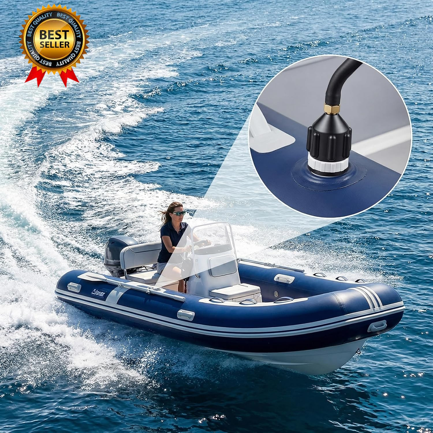 2 PCS Inflatable Boat SUP Pump Adapter Premium Conventional Air Adapter…
