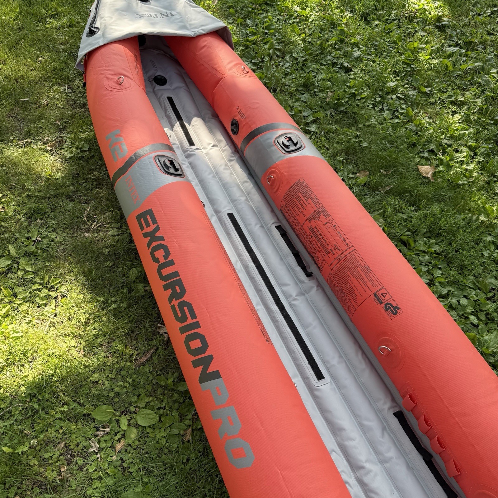 Intex Excursion Pro K2 Inflatable Kayak 2-Person Fishing Boat Orange – Hull Only