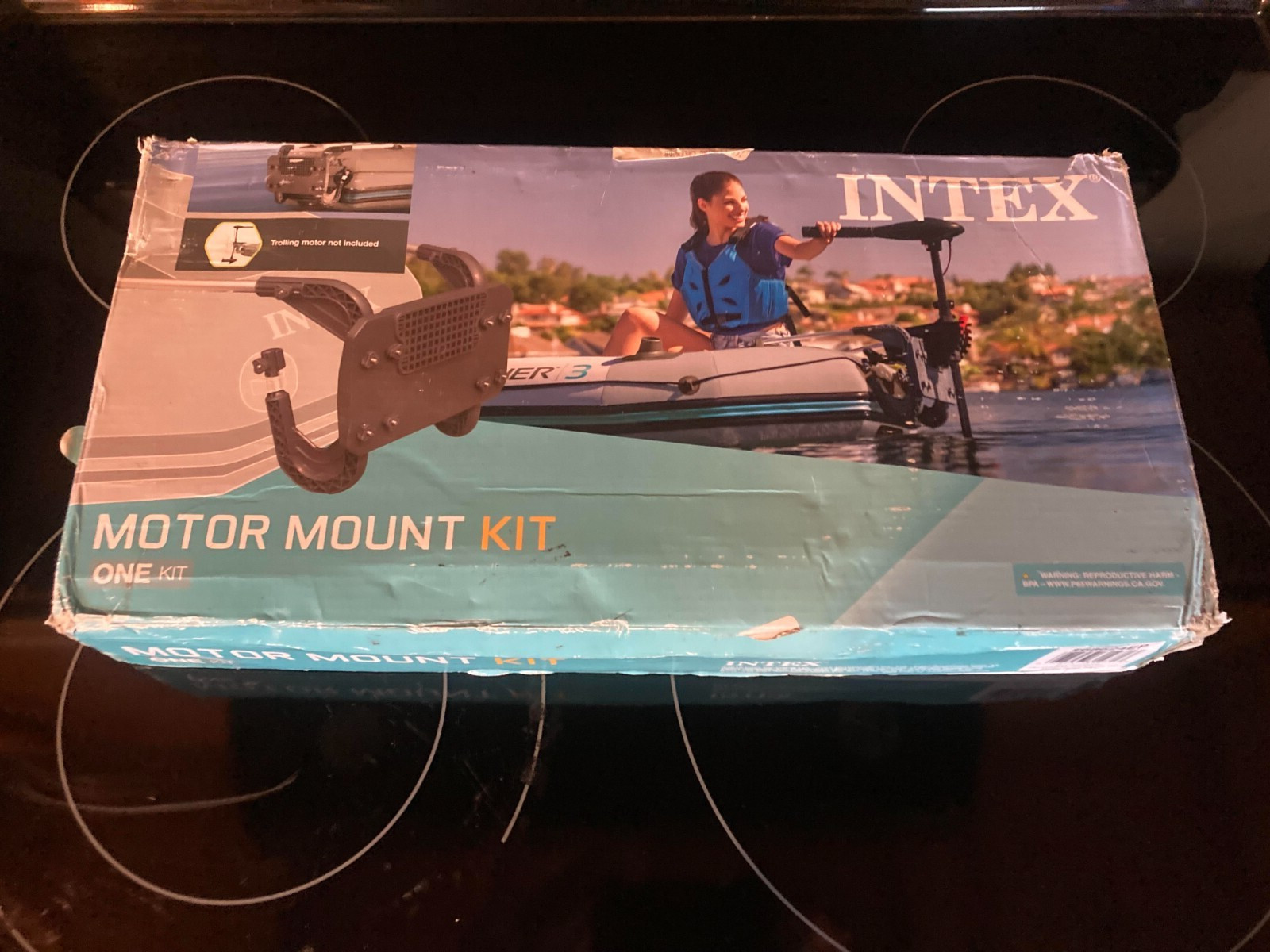 Intex Motor Mount Kit for Inflatable Boat/Raft with Mounting Capability 68624EP