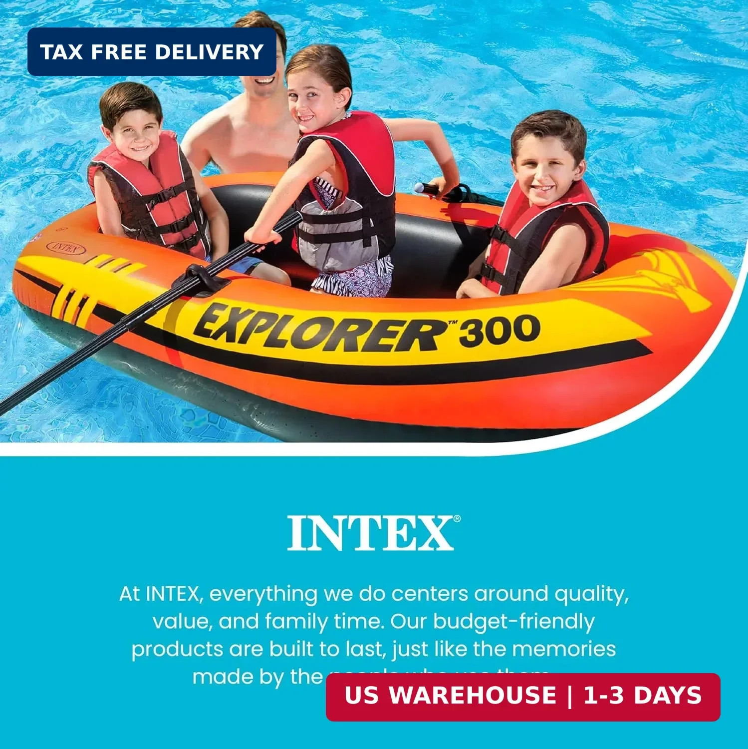 Explorer Compact Inflatable Boat Series: Dual Air Chambers – Welded Oar Lo