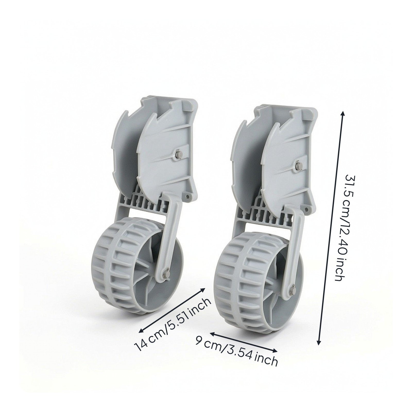 Tug Wheel Assembly Foldable for Dockside, Boaters