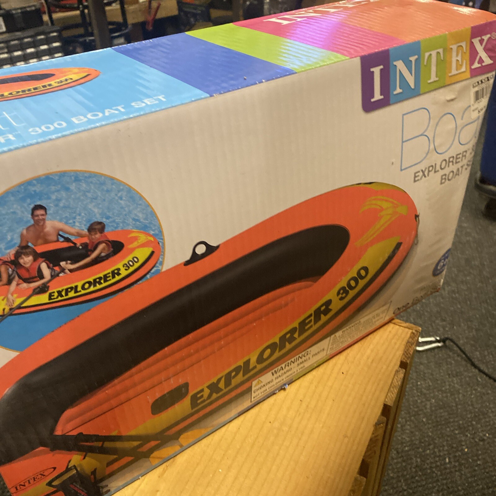 INTEX 58332EP Explorer 300 Inflatable Boat Set: Includes Deluxe Aluminum Oars