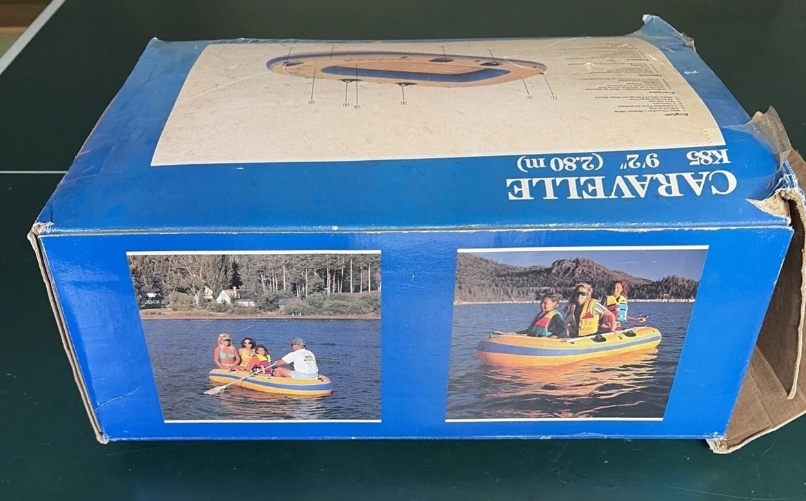 9’ 2” Sevylor CARAVELLE K85 3- or 4-Person (Up To 700 Lbs) Boat Inflatable Raft