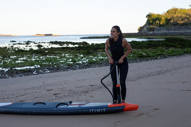 ITIWIT STAND-UP PADDLE AND KAYAK DOUBLE ACTION HIGH-PRESSURE EASY PUMP 20 PSI