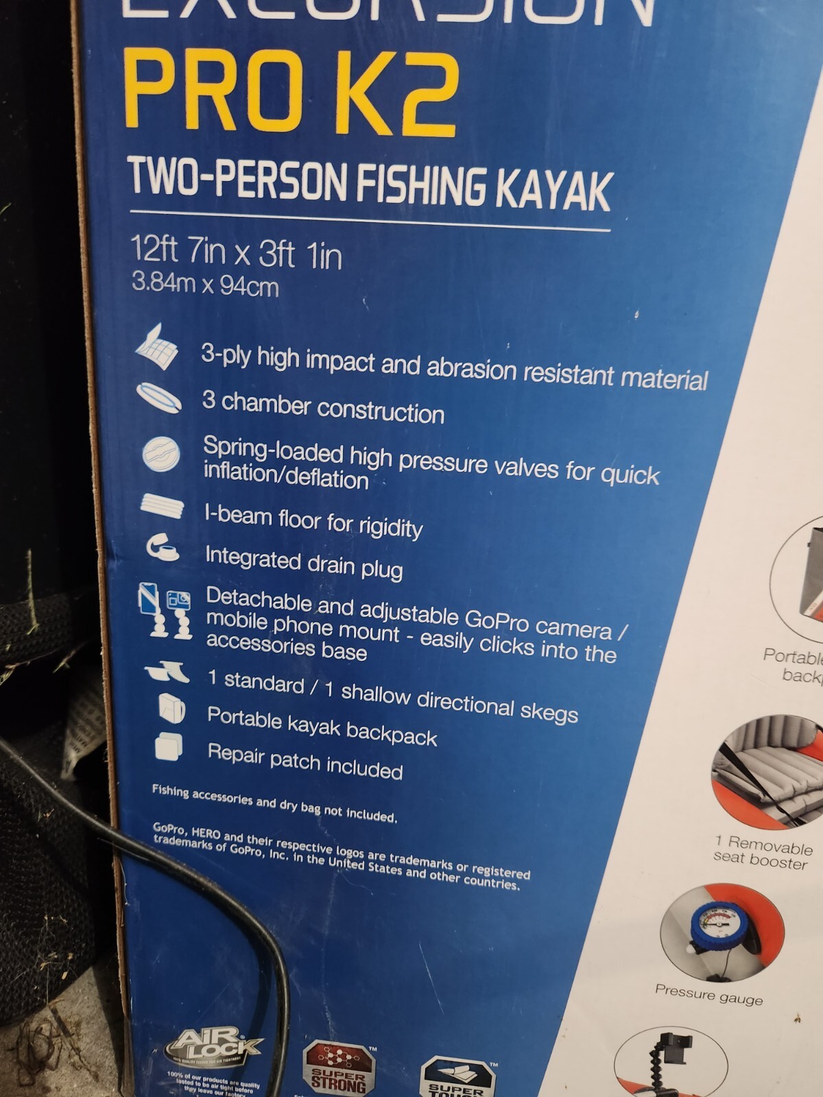 Kayak K2 Series Pro Fishing Professional Excursion Inflatable Intex Kayaks