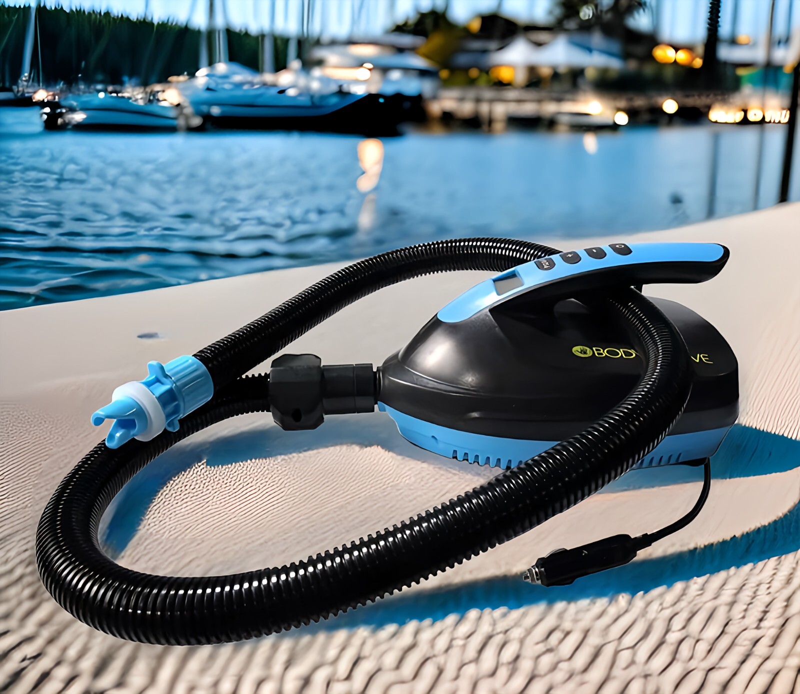 BODY GLOVE Pump For Inflatables SUP Standup Paddle Board, Kayak, 12V w/ Auto Off