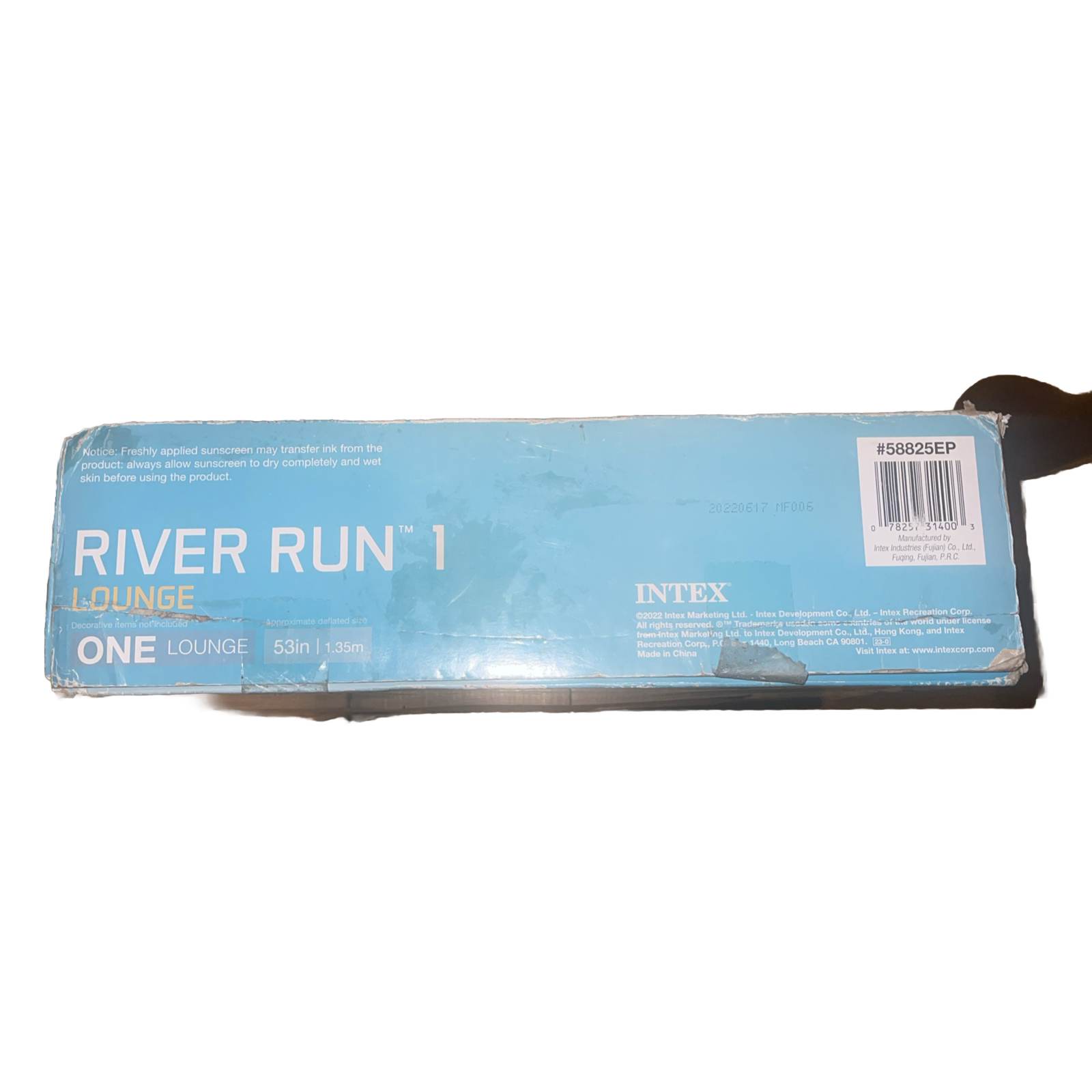 Intex River Run I Sport Lounge 53 inch Inflatable Water Float