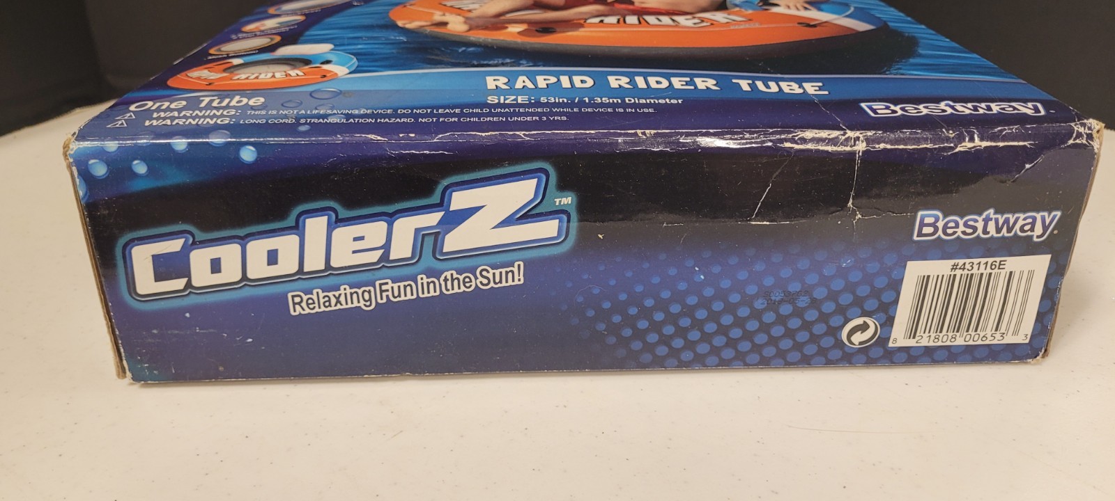 Bestway CoolerZ Single Person Rapid Rider Inflatable River Lake Pool Tube Float