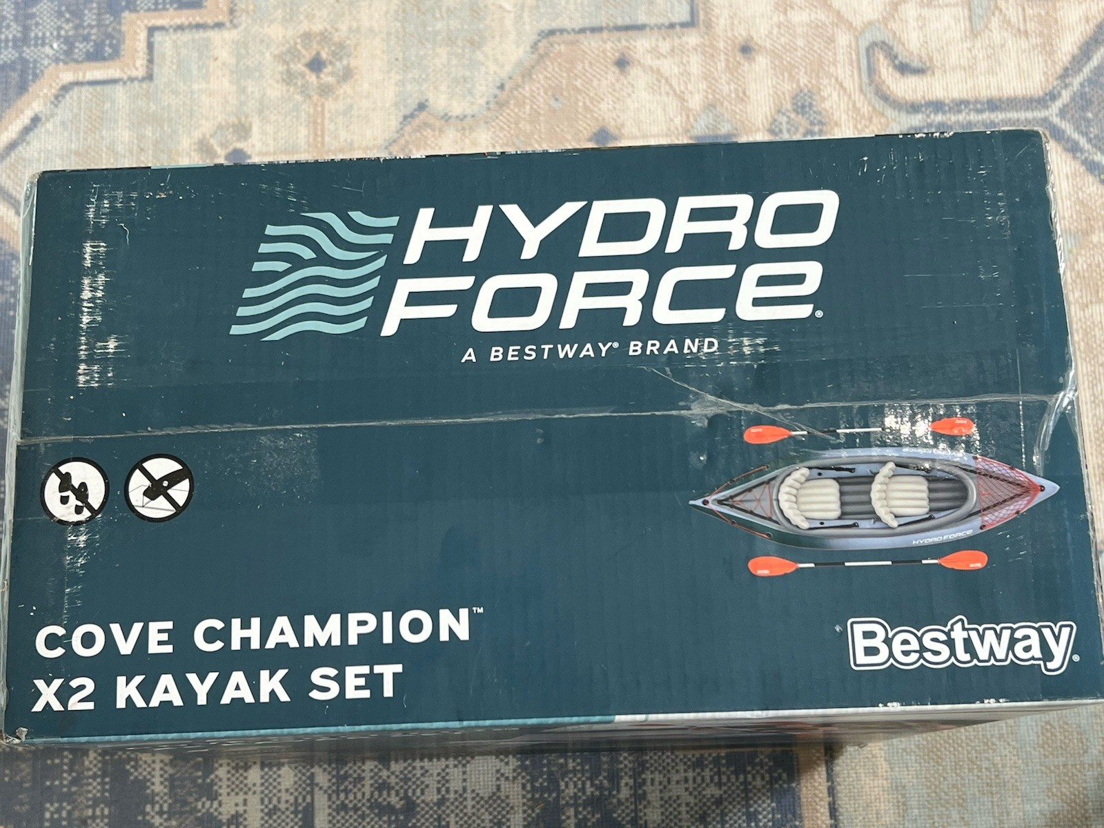Hydro-Force Cove Champion X2 Kayak Set 73582 Inflatable-Shield 10ft 10in x 35in