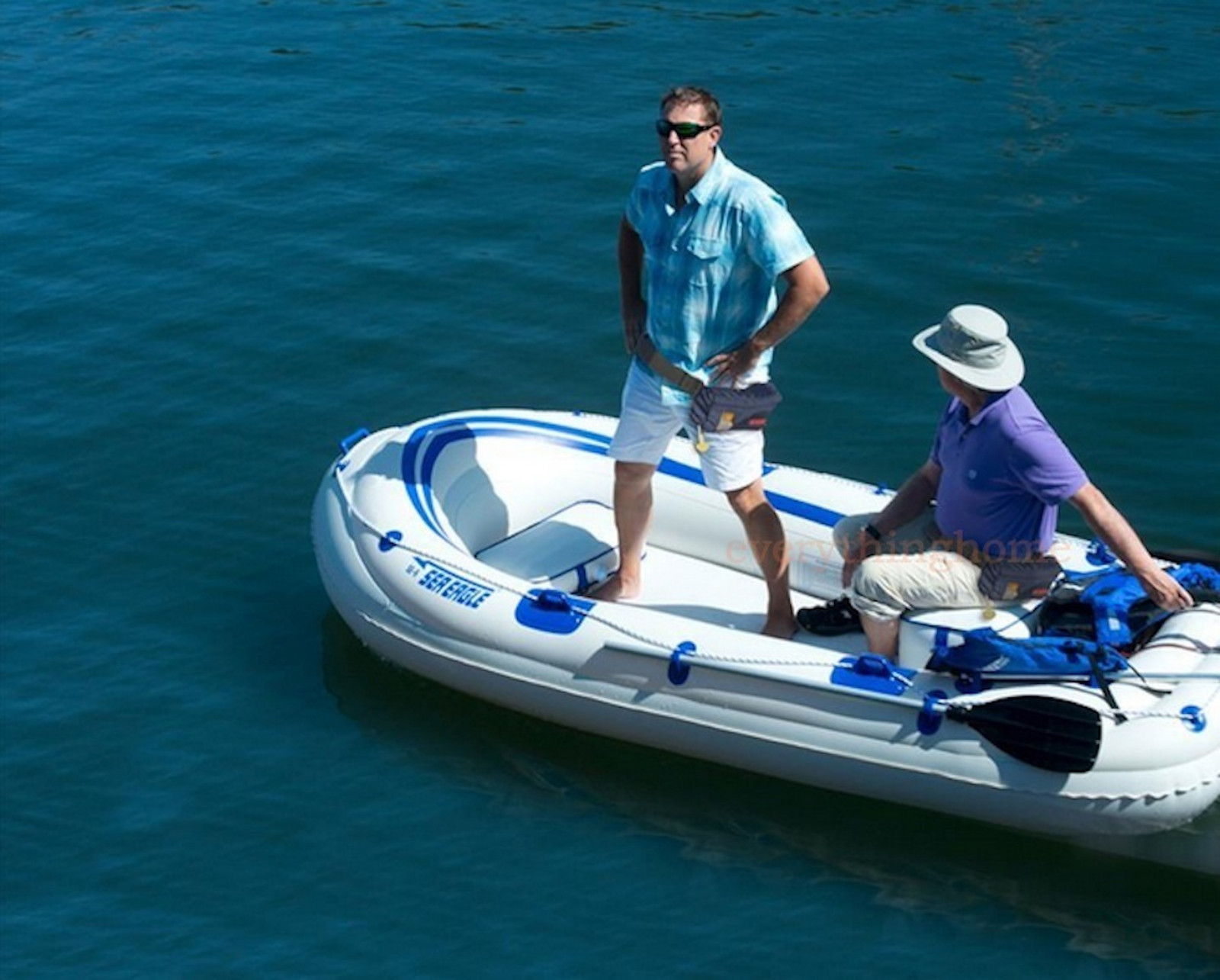 Sea Eagle SE9 Startup Pkg Inflatable Boat -2 Oars 2 Seats Pump – Free Shipping!