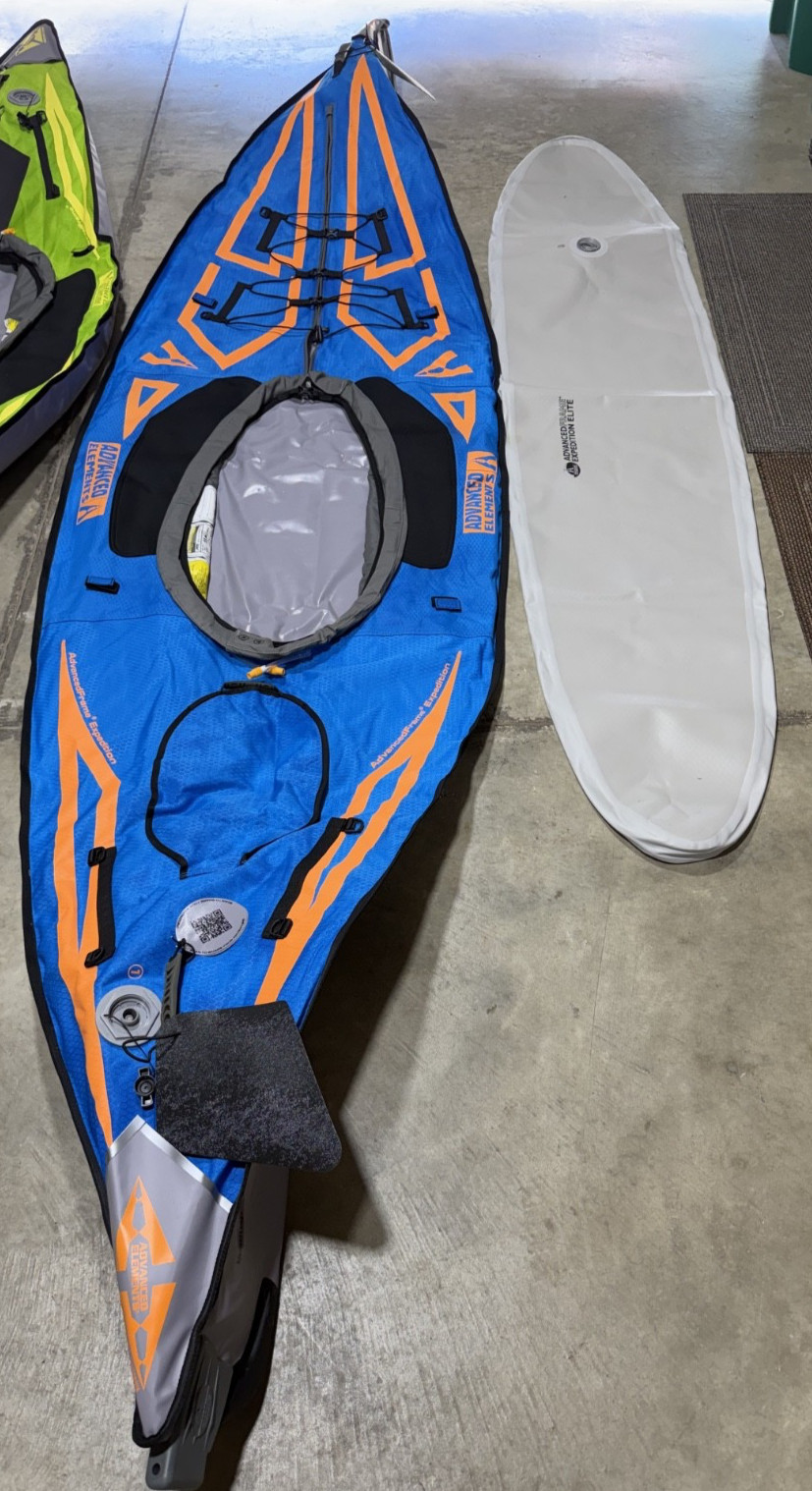 Advanced Elements AE1009 XE AdvancedFrame 13 ft. Inflatable Kayak – Blue/Orange