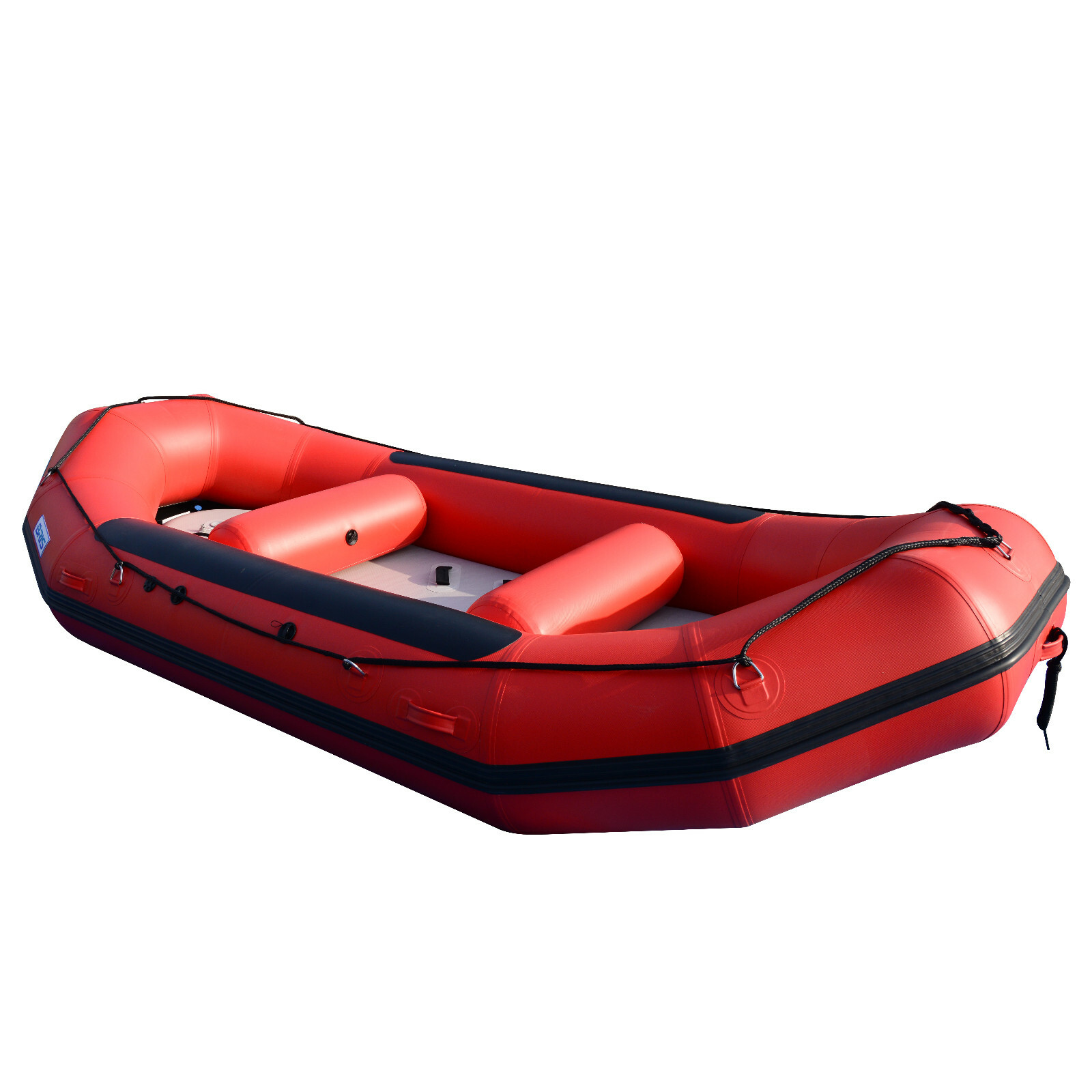 BRIS 13ft Inflatable River Raft 6 Person White Water Rescue Raft FloatingTubes
